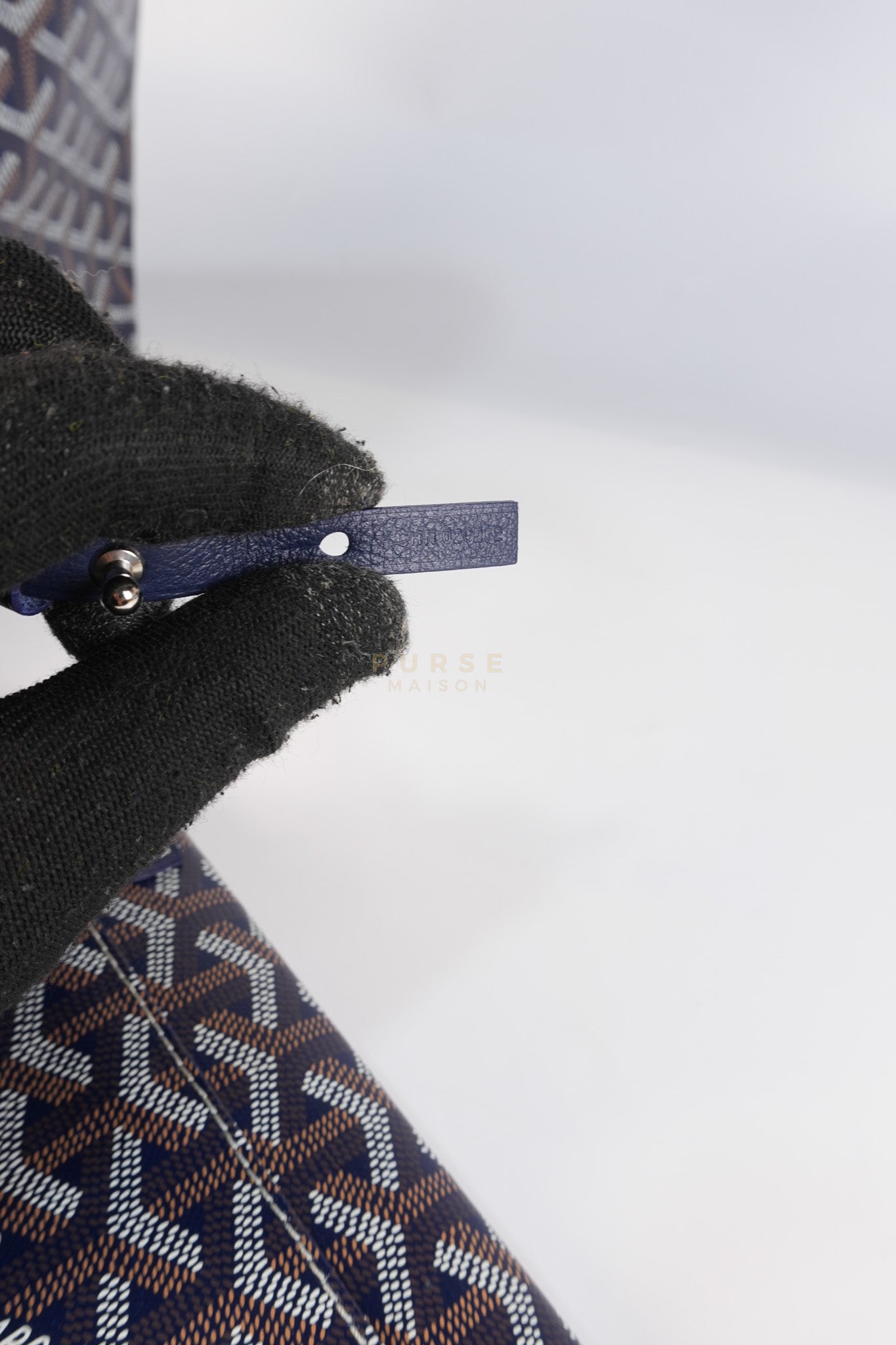 Saint Louis PM Navy Blue in Goyardine Canvas | Purse Maison Luxury Bags Shop