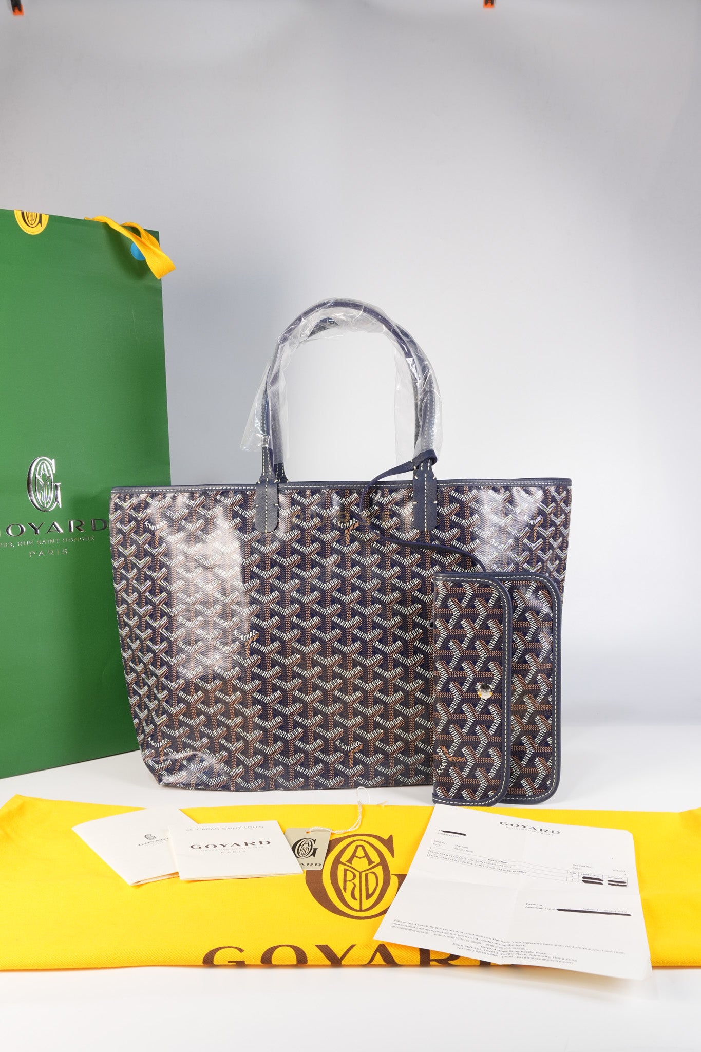 Saint Louis PM Navy Blue in Goyardine Canvas | Purse Maison Luxury Bags Shop