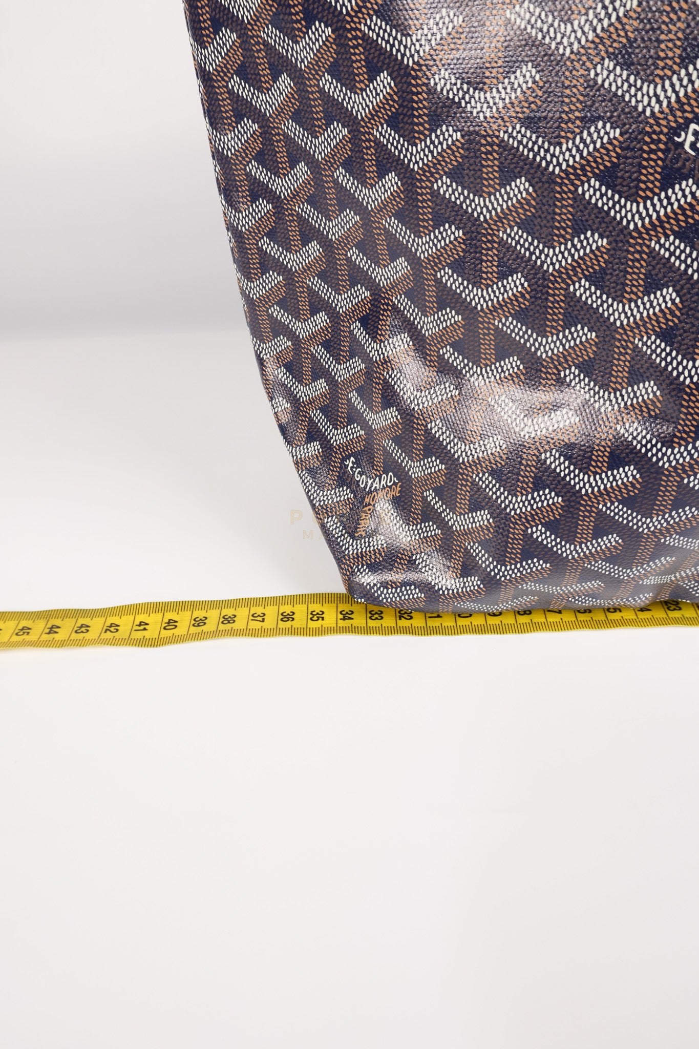 Saint Louis PM Navy Blue in Goyardine Canvas | Purse Maison Luxury Bags Shop