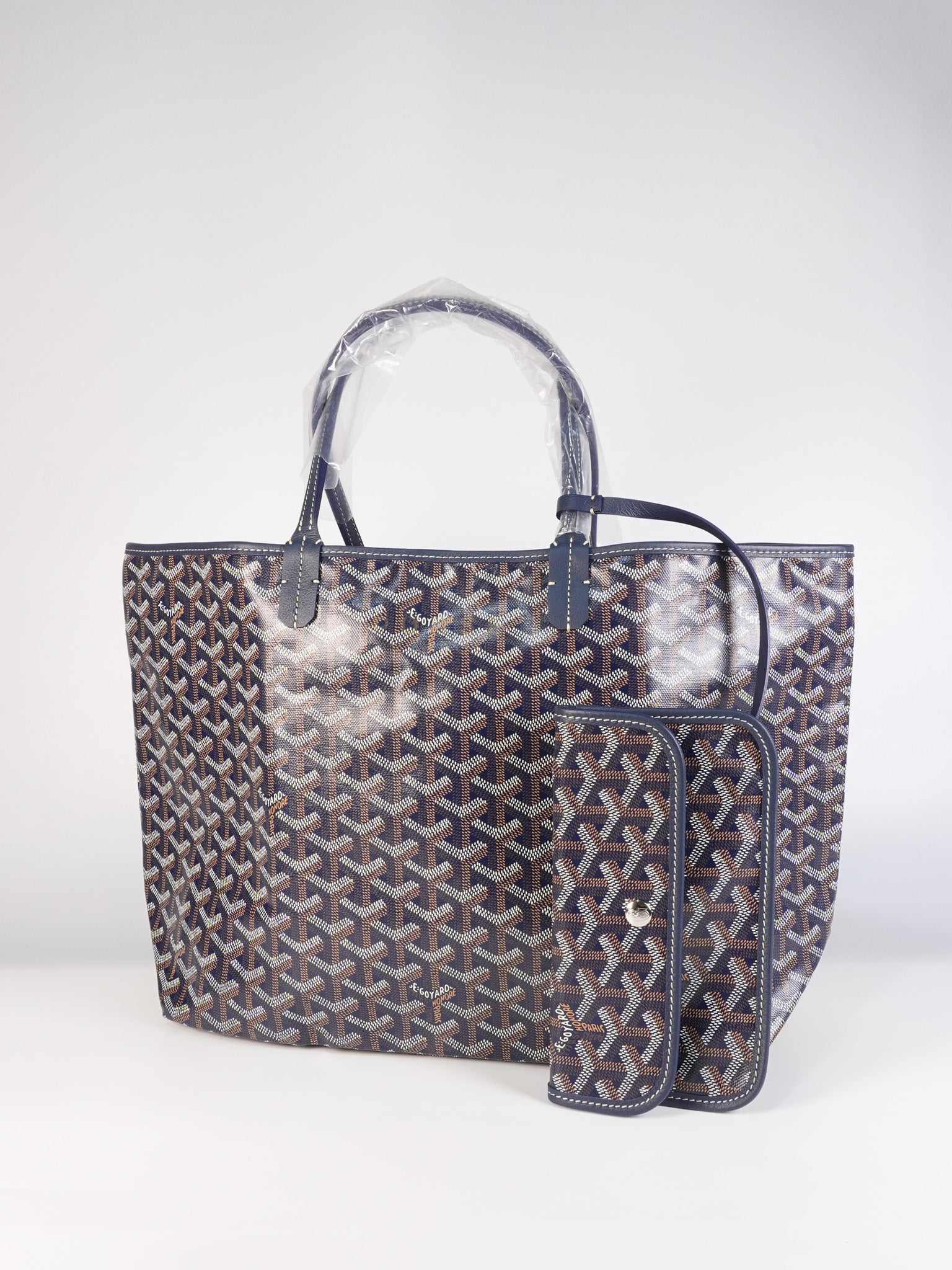 Saint Louis PM Navy Blue in Goyardine Canvas | Purse Maison Luxury Bags Shop