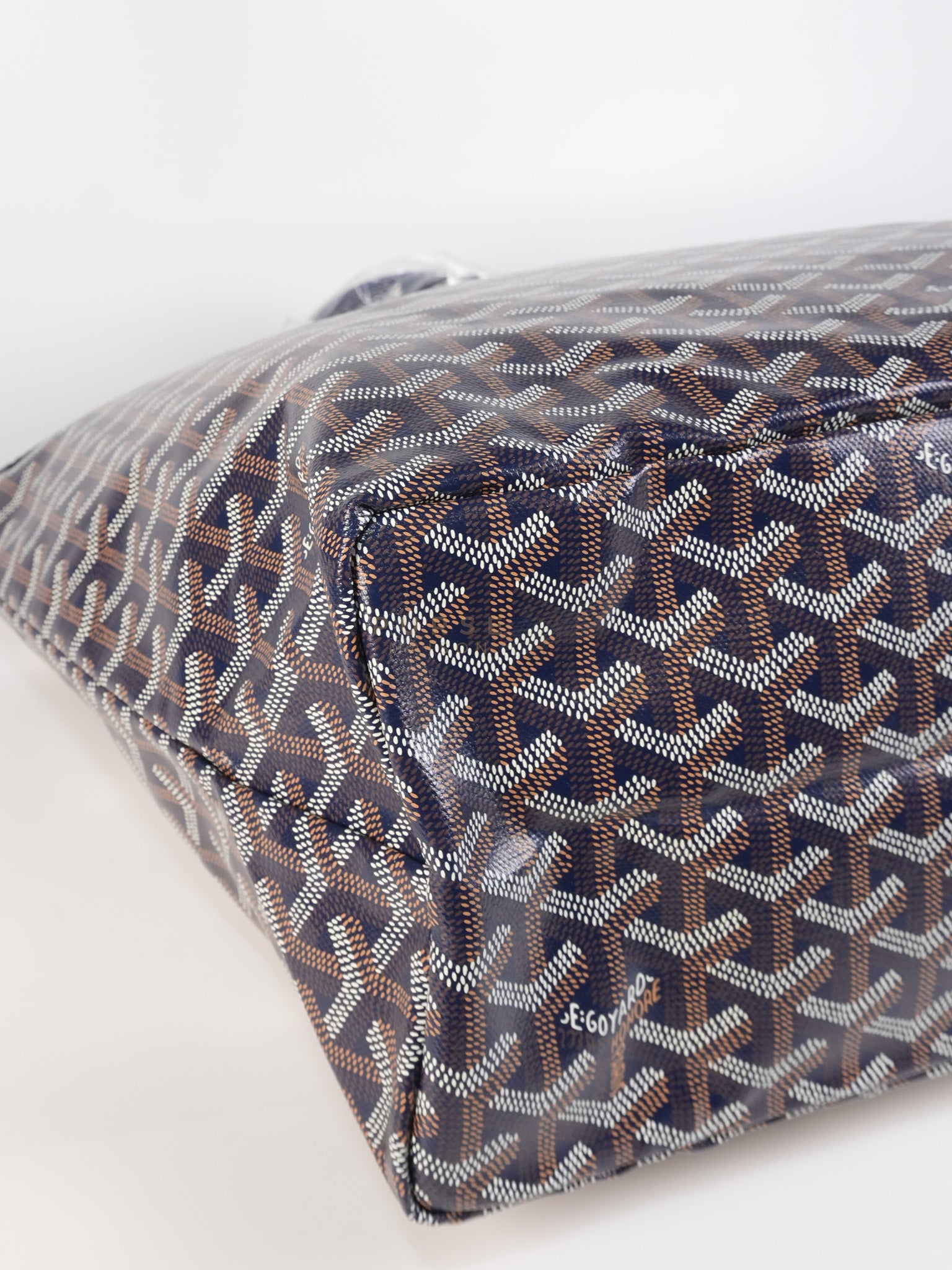 Saint Louis PM Navy Blue in Goyardine Canvas | Purse Maison Luxury Bags Shop