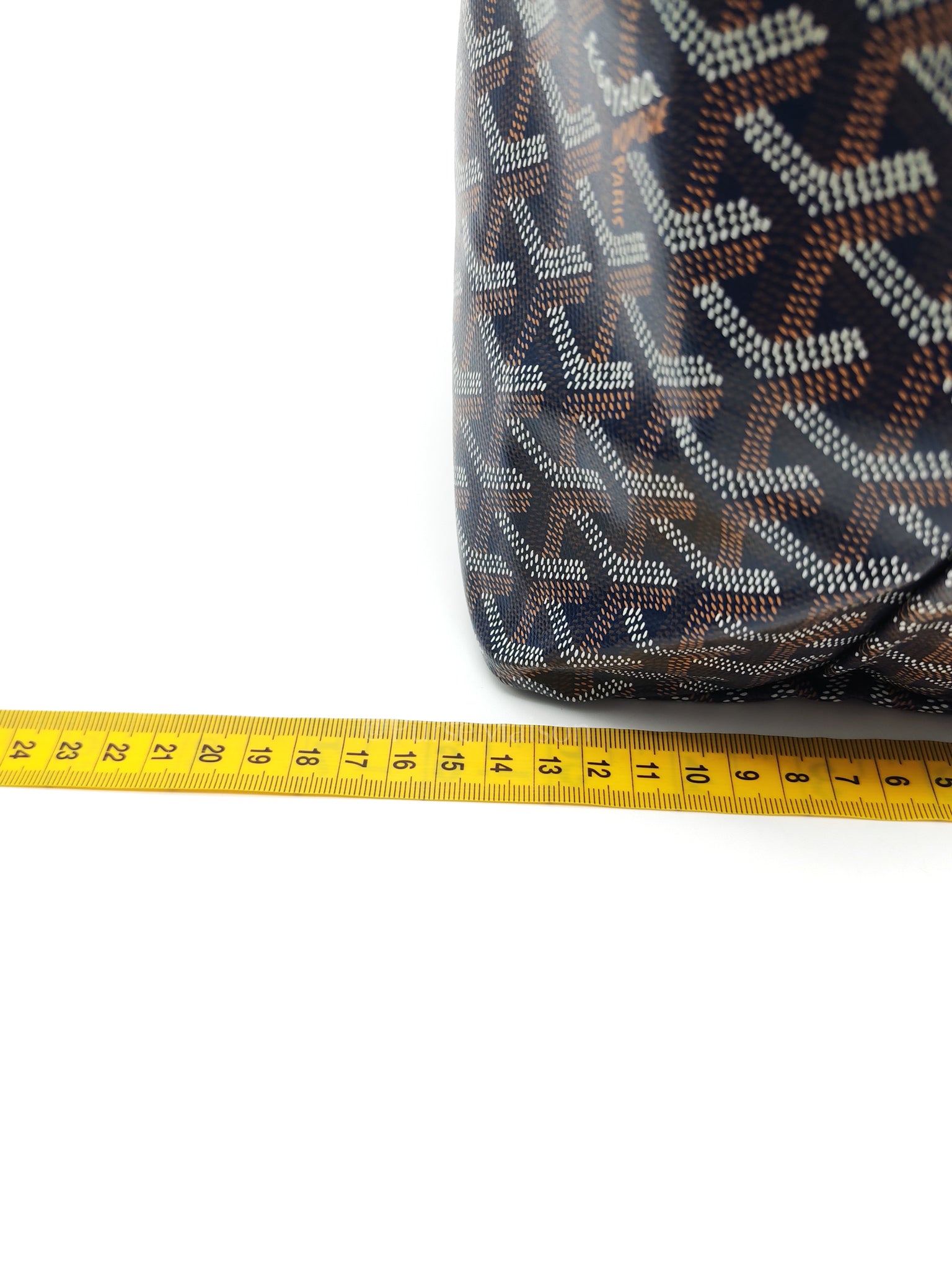 Saint Louis PM with Croc Universel Clip Charm in Navy Blue Goyardine Canvas | Purse Maison Luxury Bags Shop