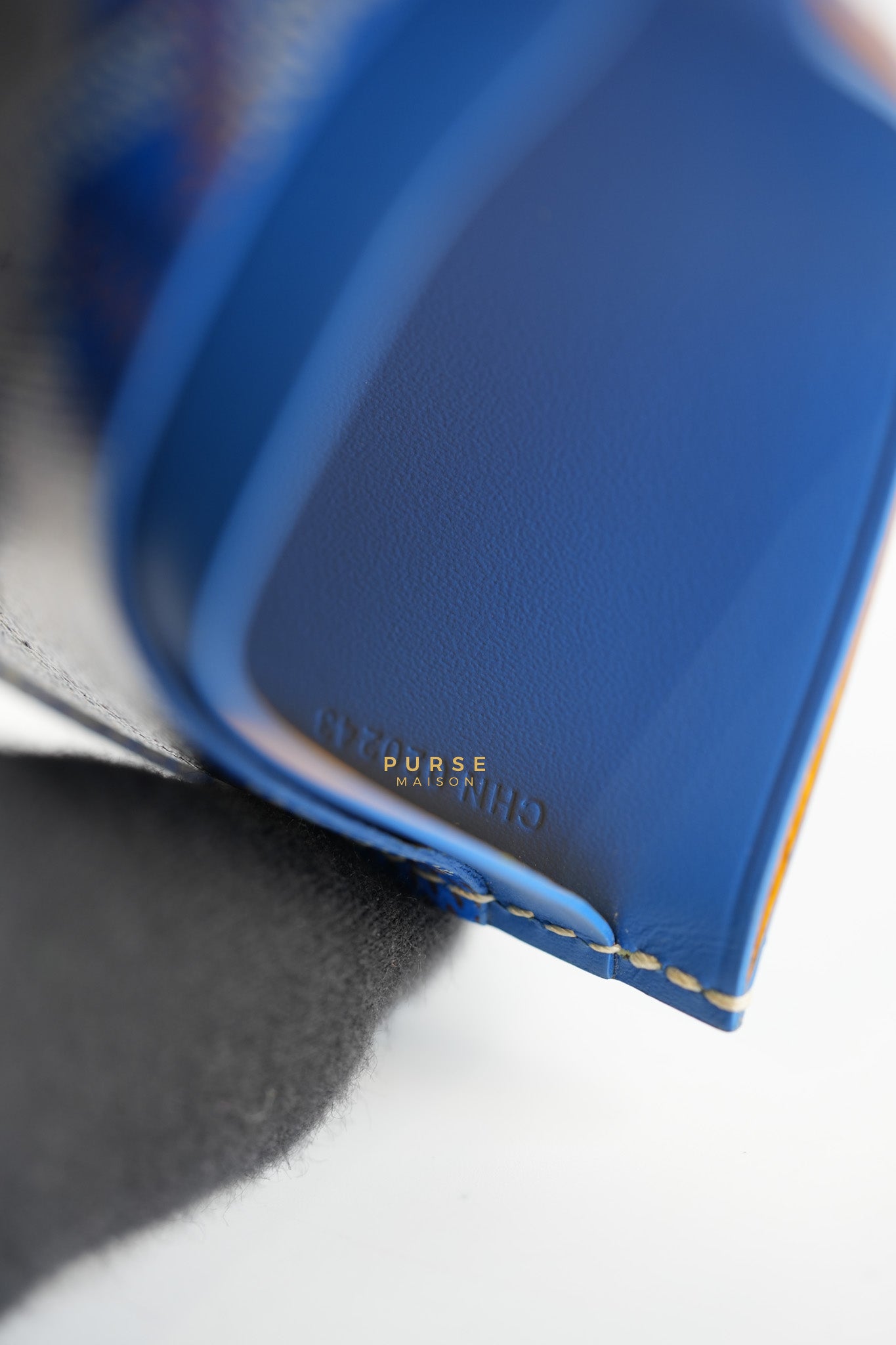 Saint Sulpice Card Holder Blue | Purse Maison Luxury Bags Shop