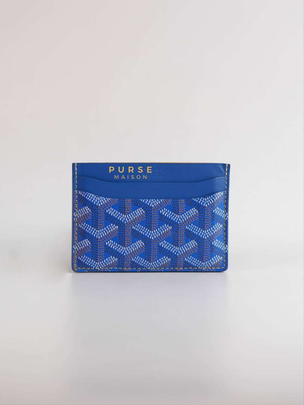 Saint Sulpice Card Holder Blue | Purse Maison Luxury Bags Shop