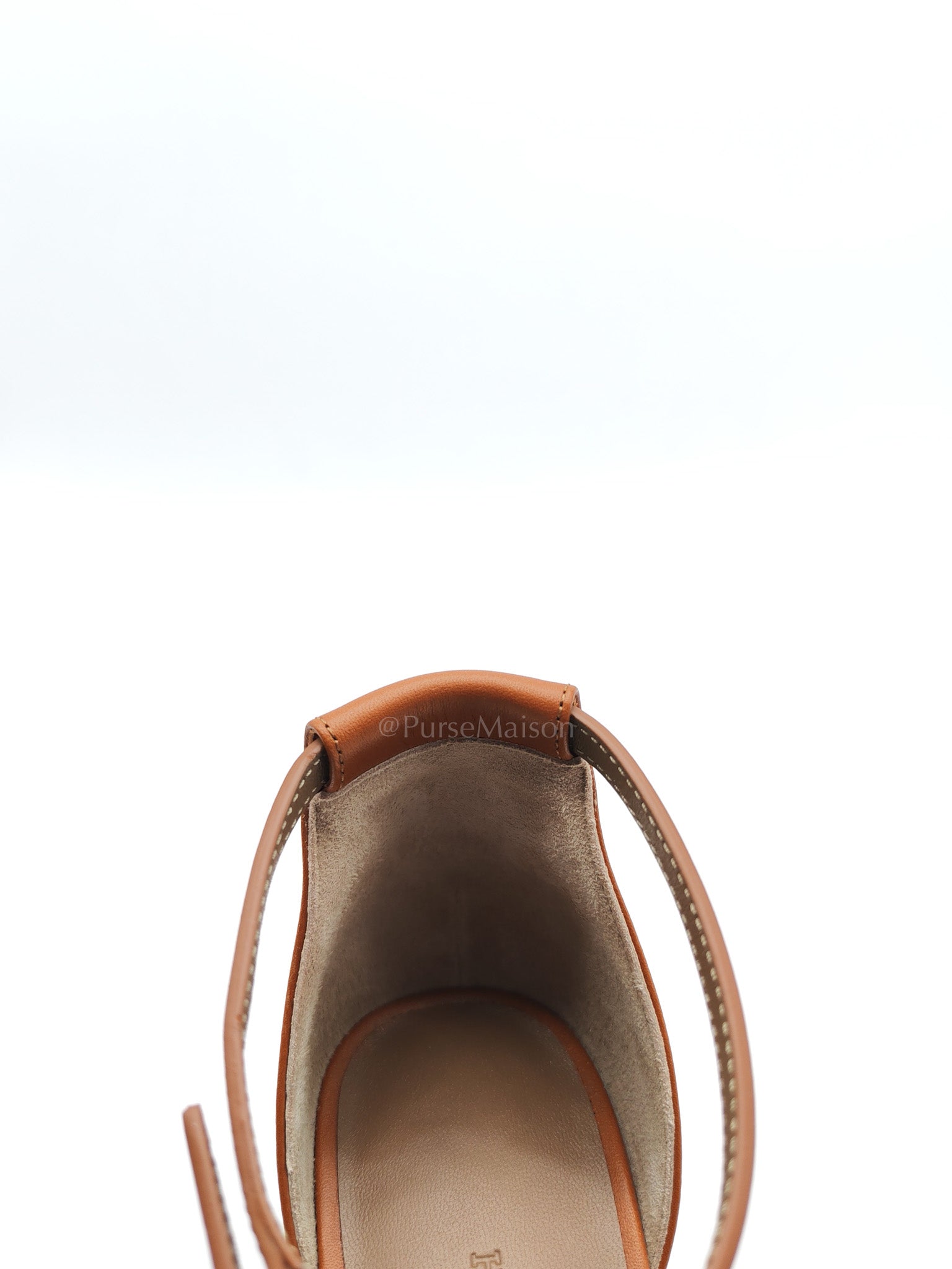 Encens 50 Sandals In Naturel Calfskin Leather EU 37 (23cm)