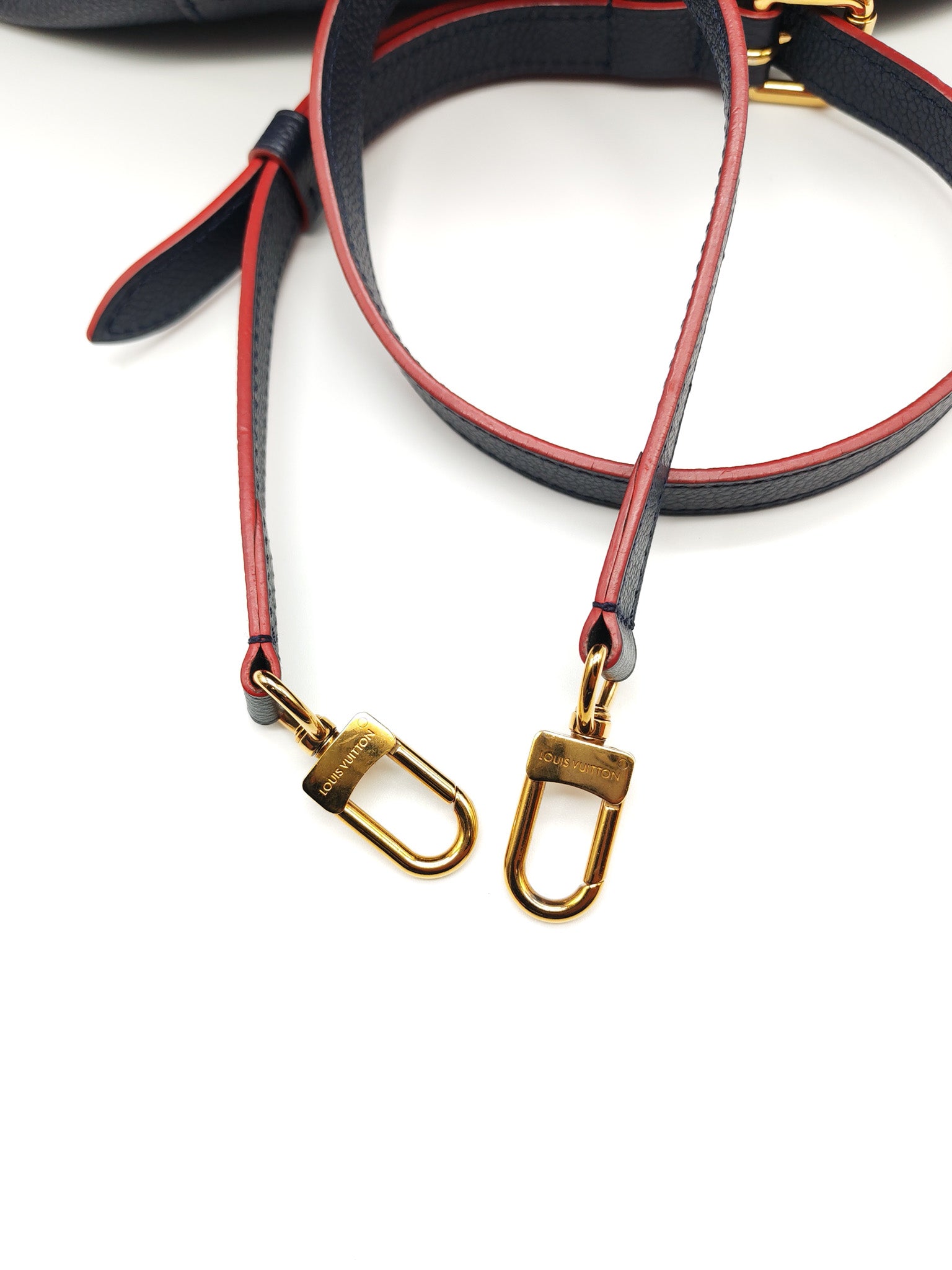 Melie Hobo Bag in Marine Rouge Monogram Empreinte Leather & Gold Hardawre (Datecode: DU3187)