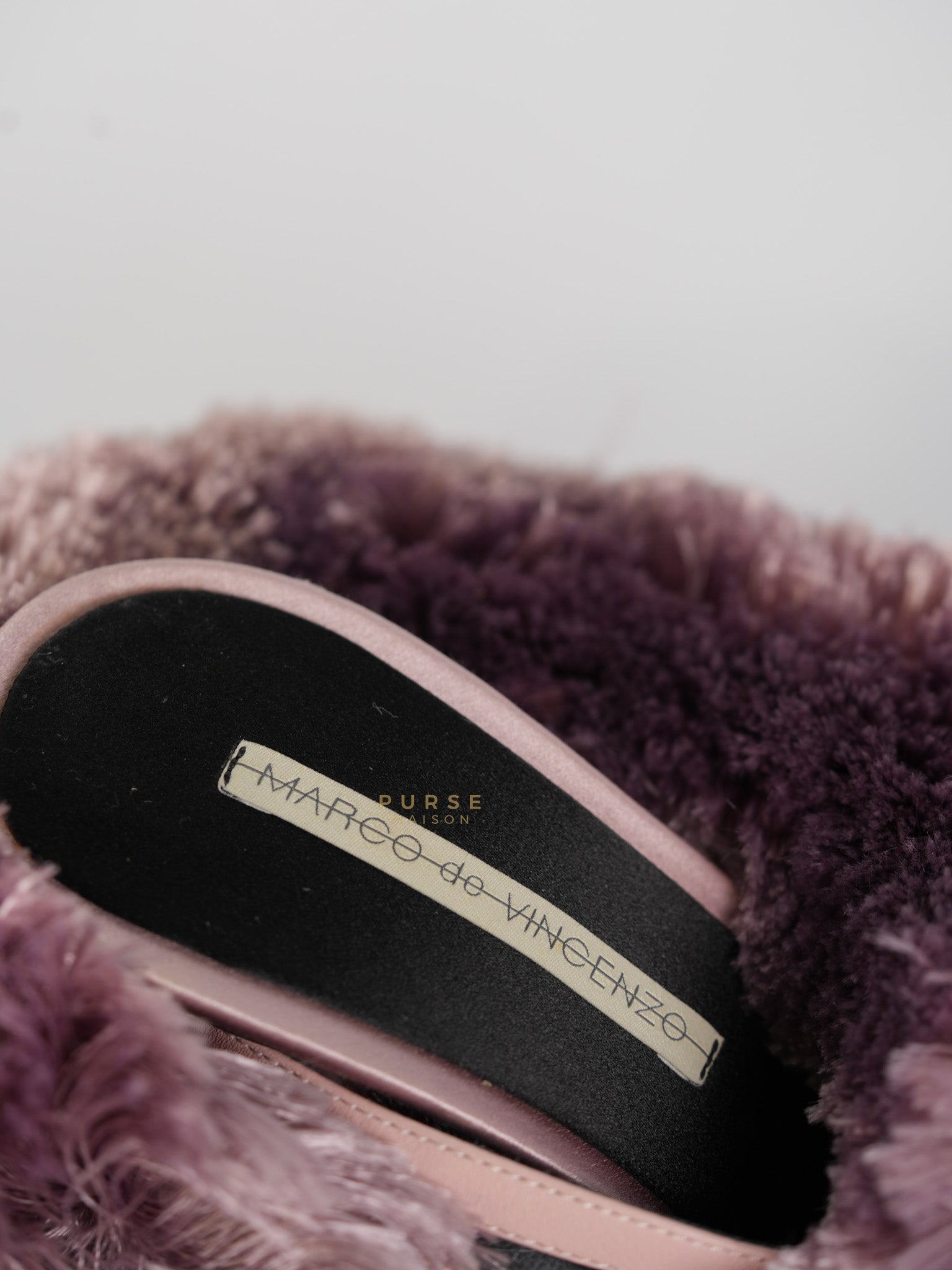 Satin Furr in Pink Fringed Slingback Heels Size 35 Eu (22 cm) | Purse Maison Luxury Bags Shop