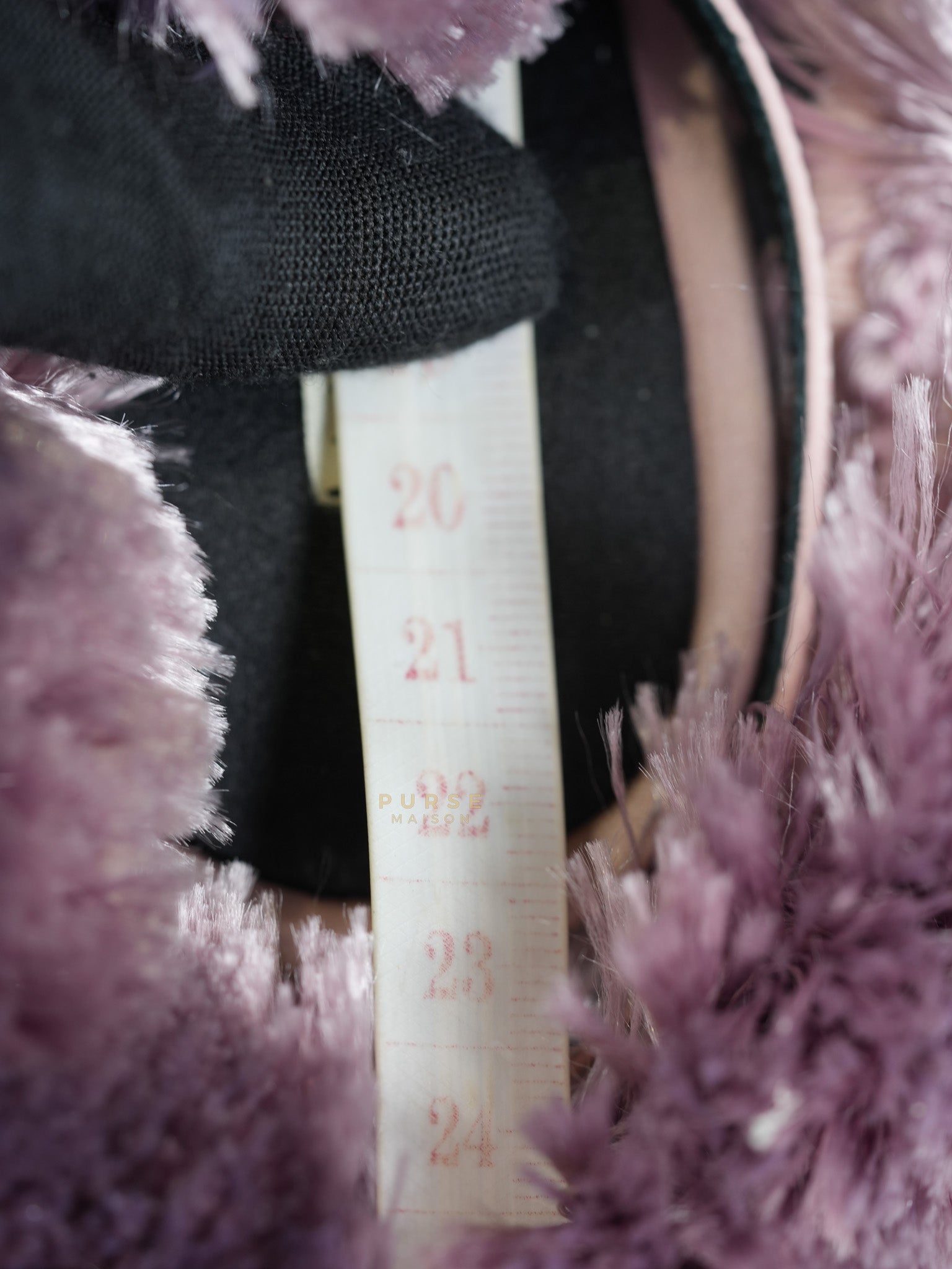 Satin Furr in Pink Fringed Slingback Heels Size 35 Eu (22 cm) | Purse Maison Luxury Bags Shop