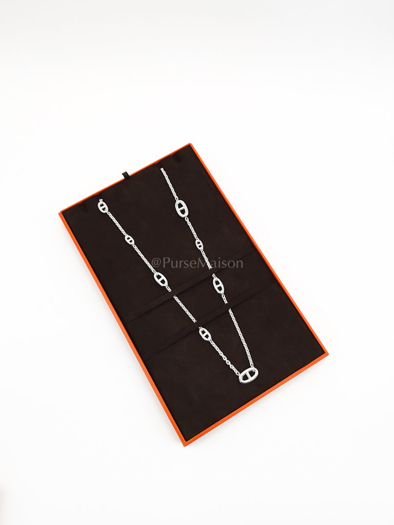 Sautoir Farandole Chain Sterling Silver Long Necklace Size 80cm | Purse Maison Luxury Bags Shop
