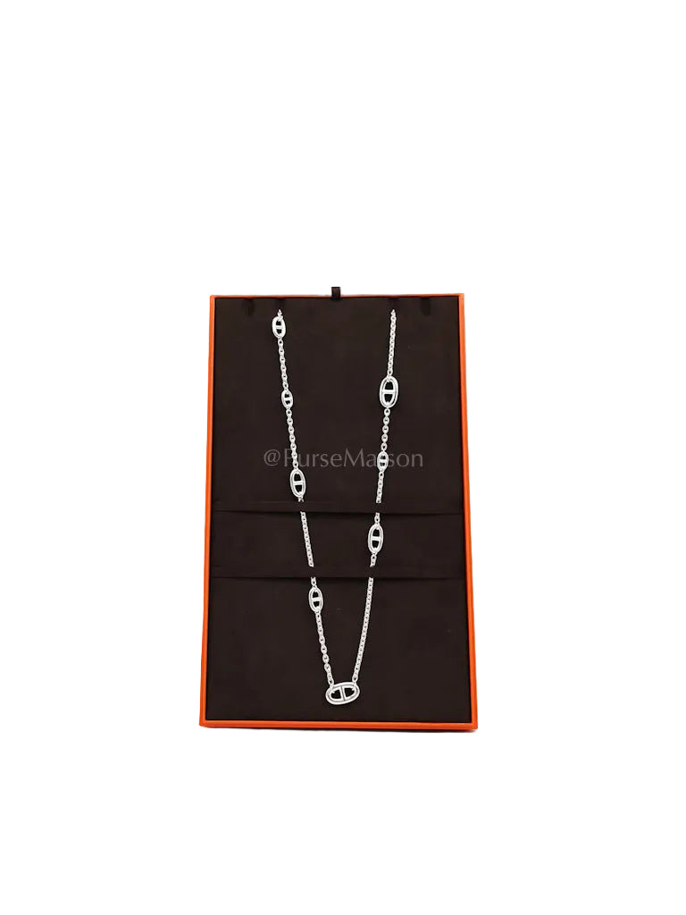 Sautoir Farandole Chain Sterling Silver Long Necklace Size 80cm | Purse Maison Luxury Bags Shop