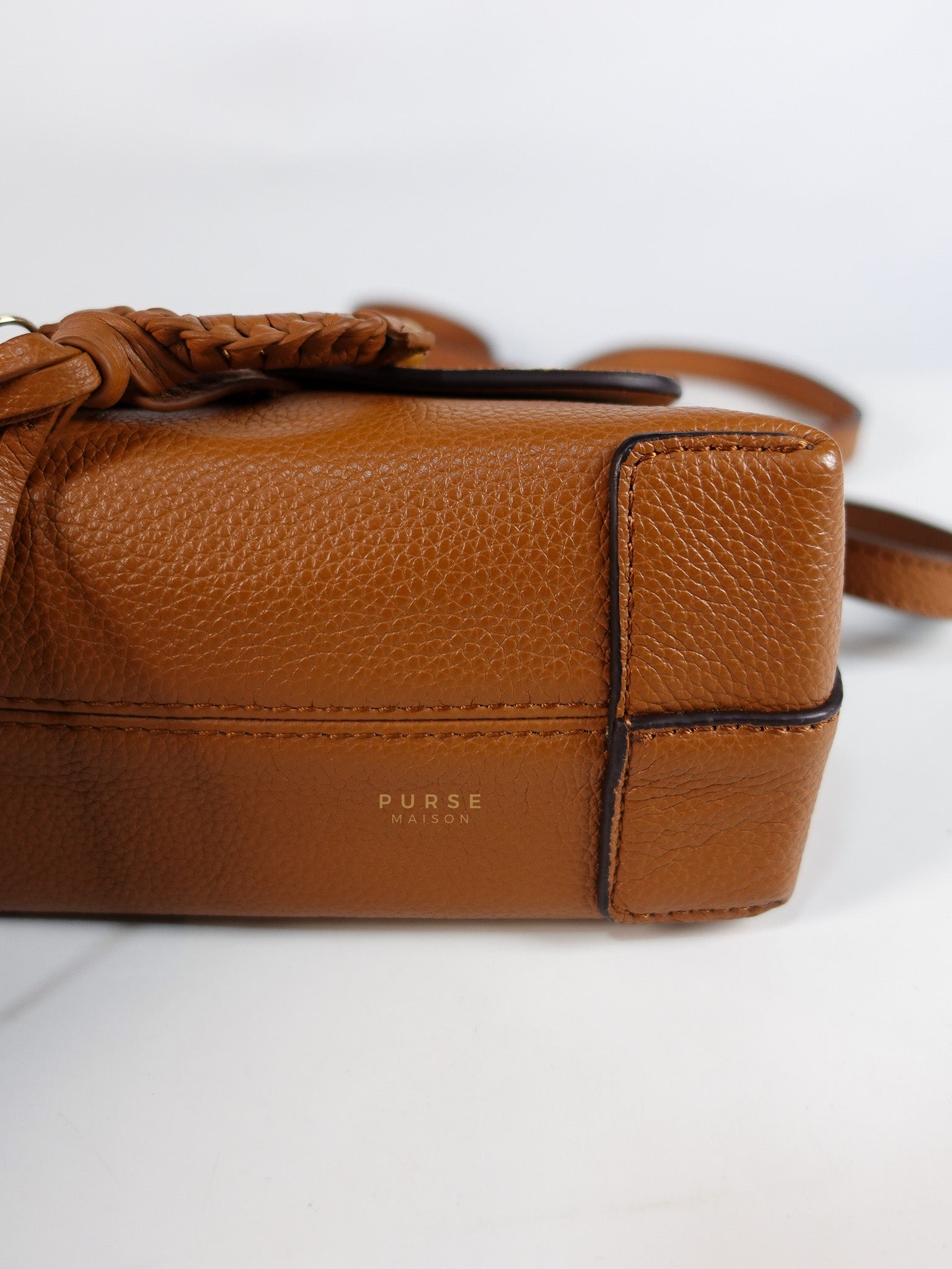 See By Chloe Joan Mini Shoulder Bag in Brown & Gold Hardware | Purse Maison Luxury Bags Shop