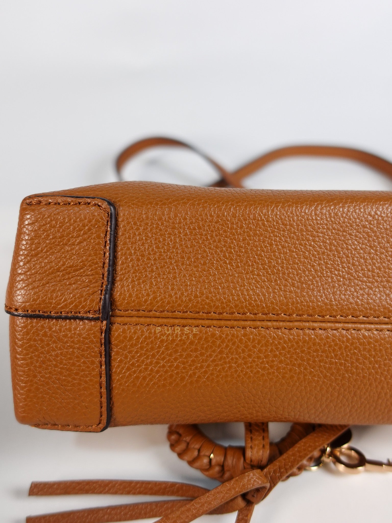 See By Chloe Joan Mini Shoulder Bag in Brown & Gold Hardware | Purse Maison Luxury Bags Shop