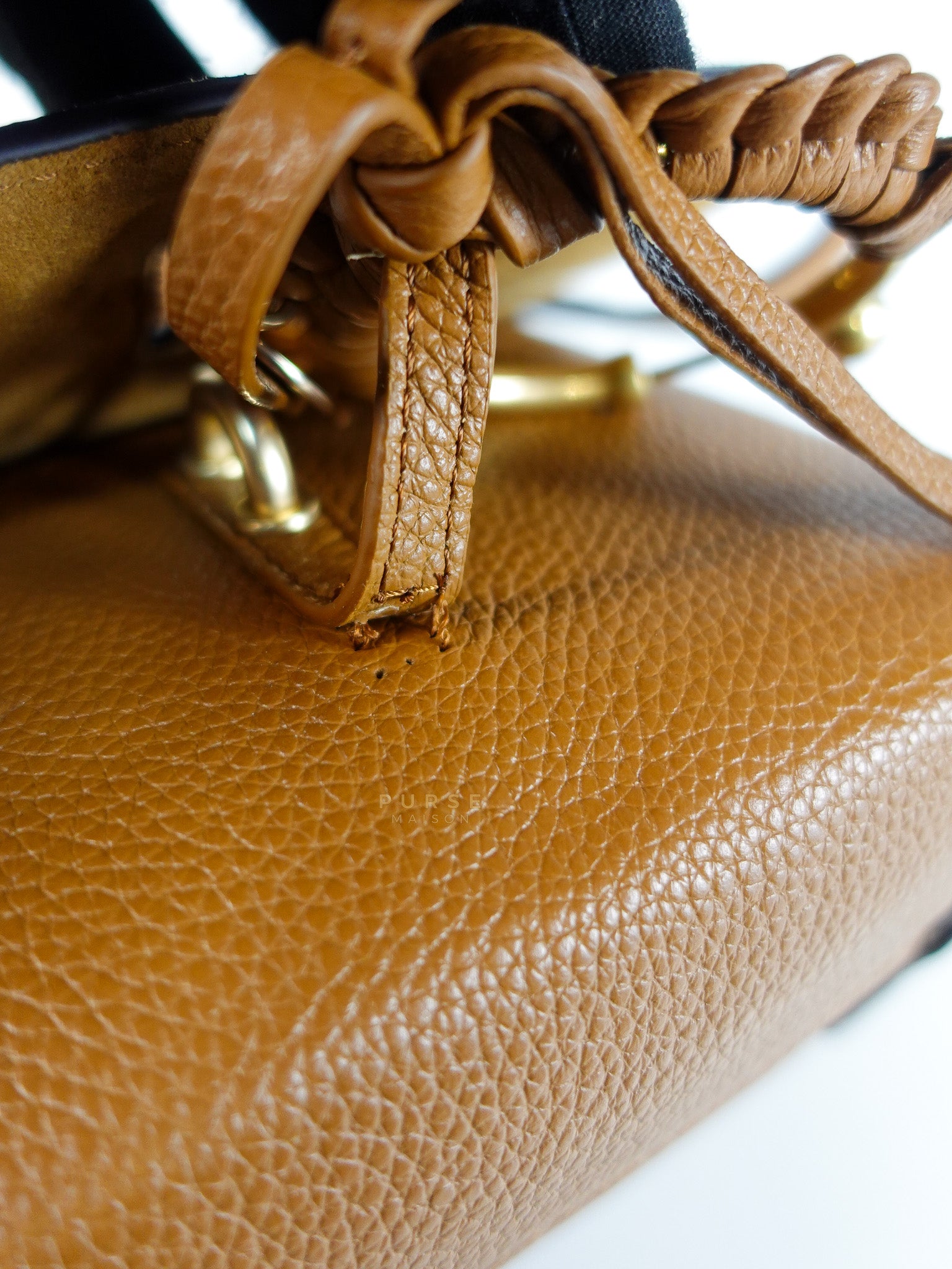 See By Chloe Joan Mini Shoulder Bag in Brown & Gold Hardware | Purse Maison Luxury Bags Shop