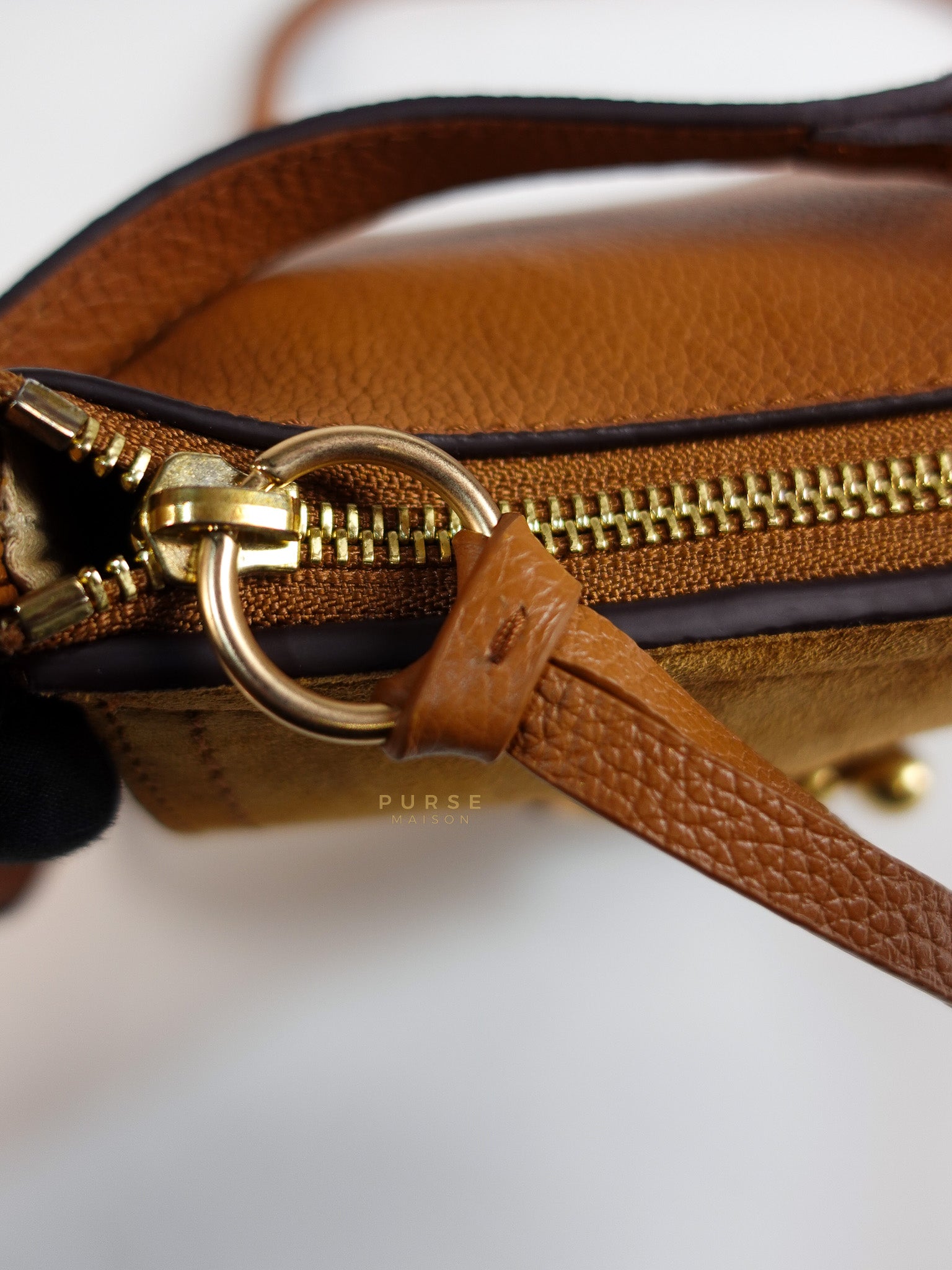 See By Chloe Joan Mini Shoulder Bag in Brown & Gold Hardware | Purse Maison Luxury Bags Shop