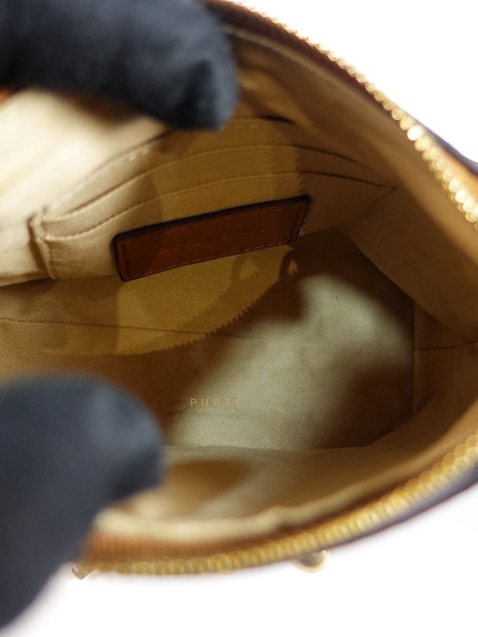 See By Chloe Joan Mini Shoulder Bag in Brown & Gold Hardware | Purse Maison Luxury Bags Shop