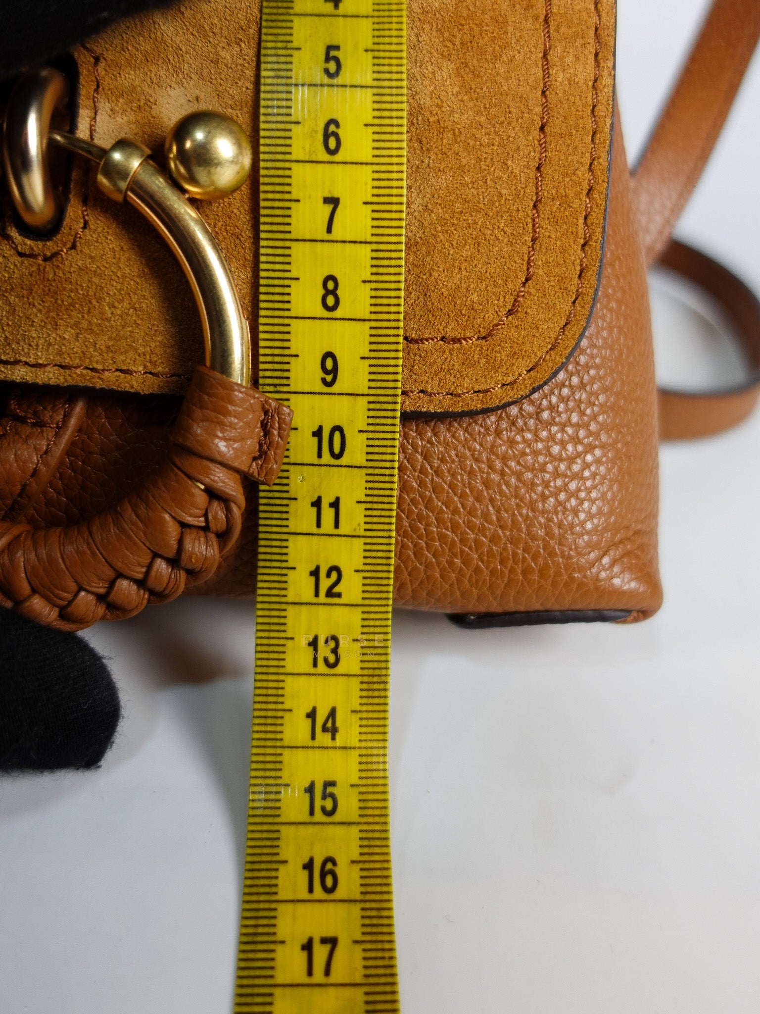 See By Chloe Joan Mini Shoulder Bag in Brown & Gold Hardware | Purse Maison Luxury Bags Shop