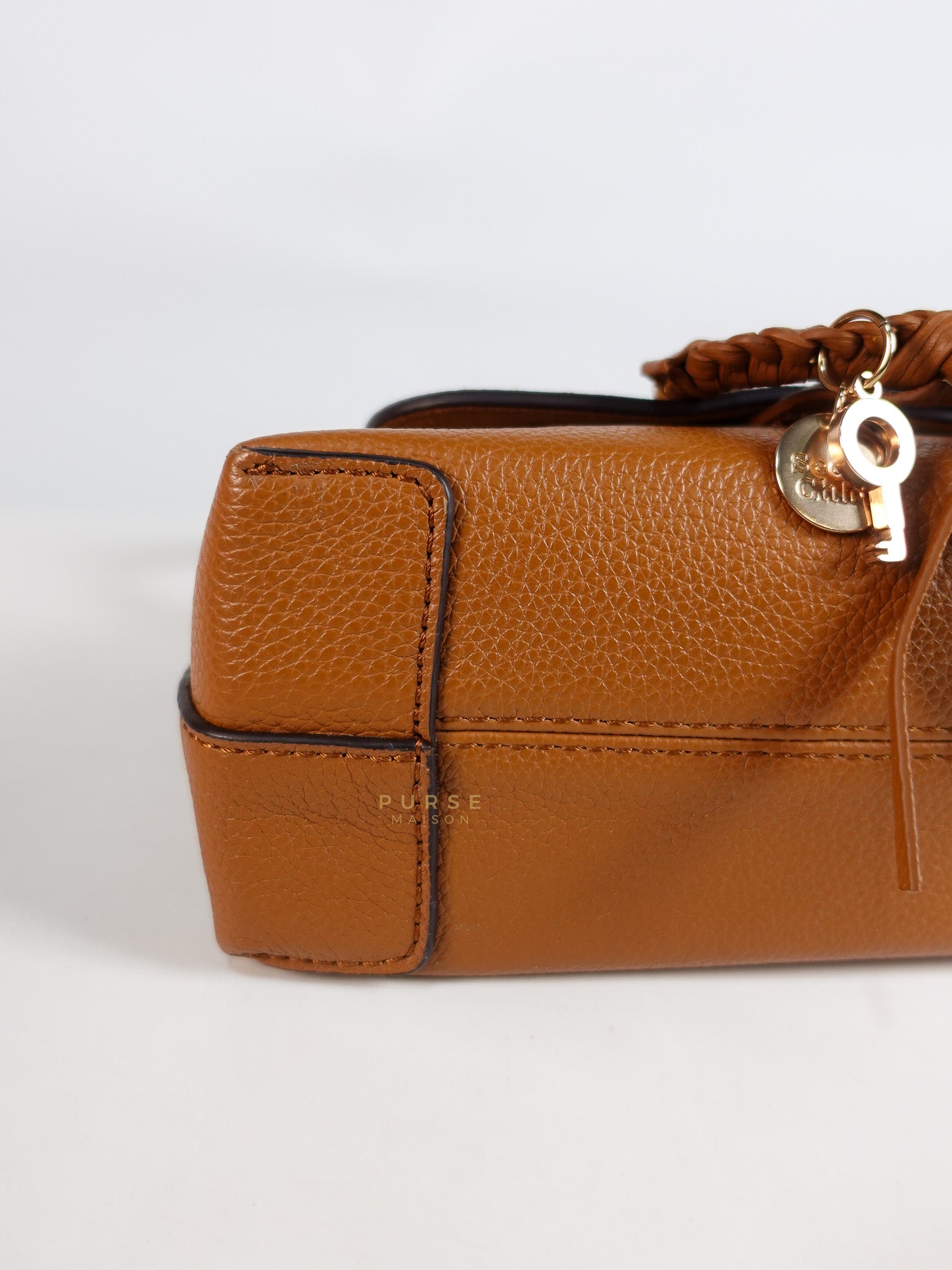 See By Chloe Joan Mini Shoulder Bag in Brown & Gold Hardware | Purse Maison Luxury Bags Shop