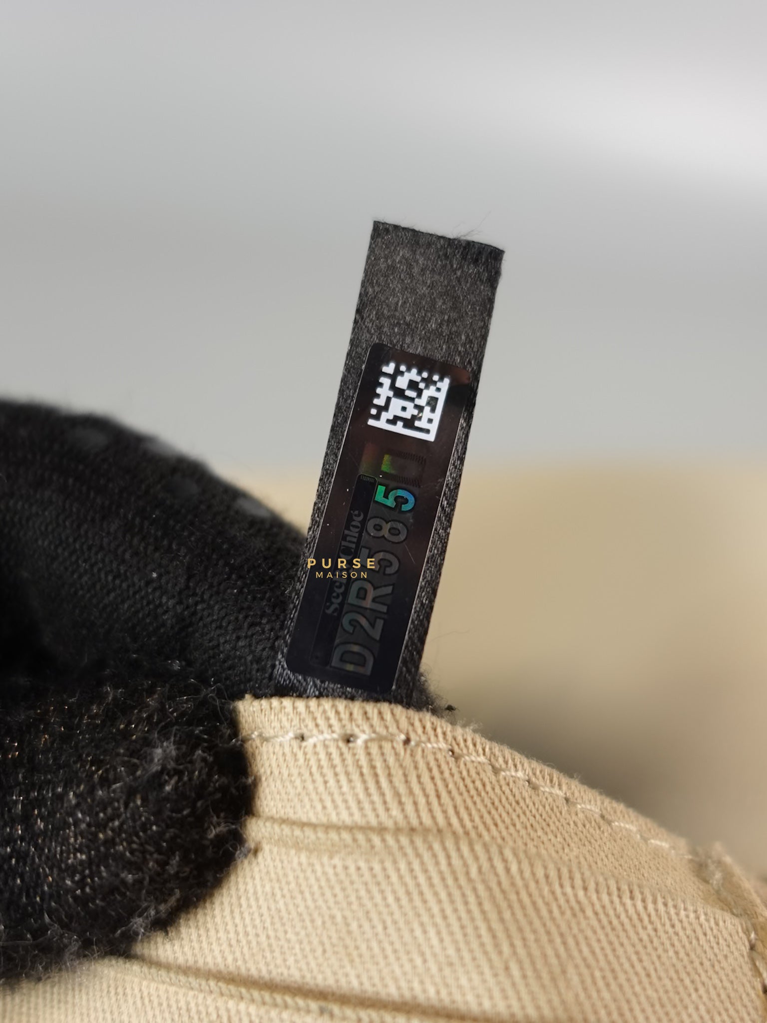 See Mini Beige Leather Shoulder Bag | Purse Maison Luxury Bags Shop