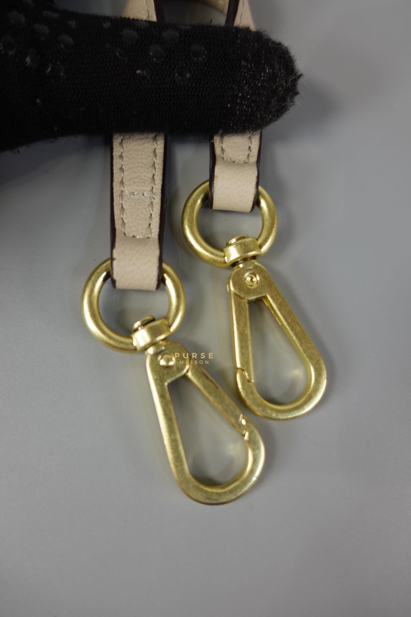 See Mini Beige Leather Shoulder Bag | Purse Maison Luxury Bags Shop