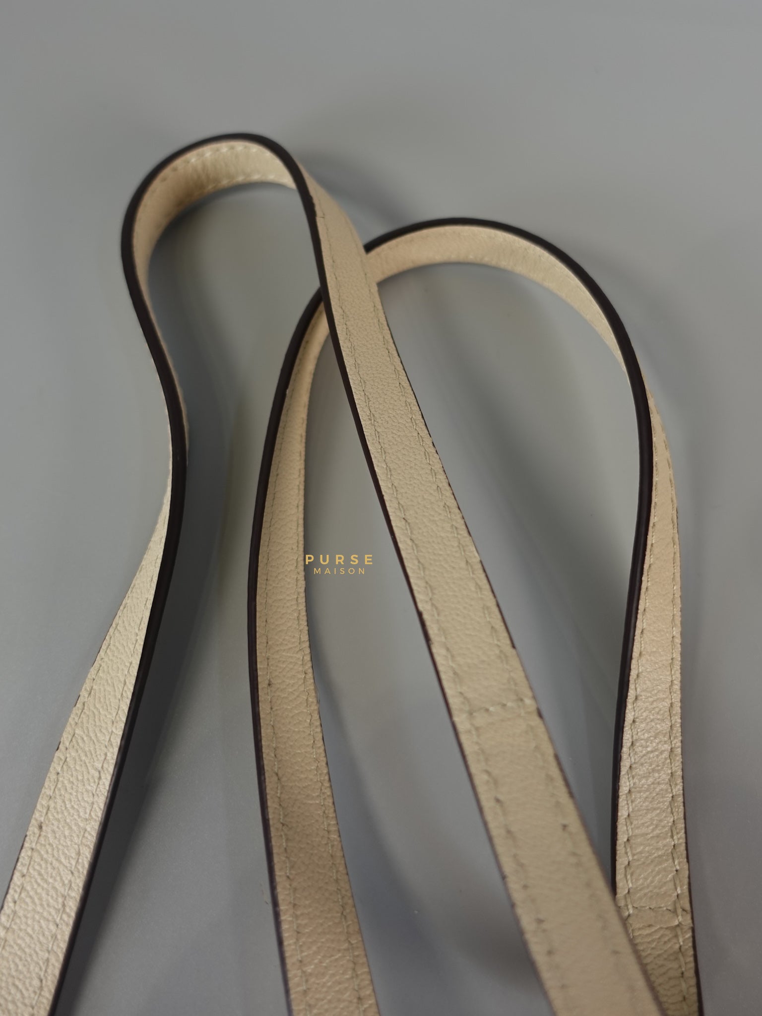 See Mini Beige Leather Shoulder Bag | Purse Maison Luxury Bags Shop