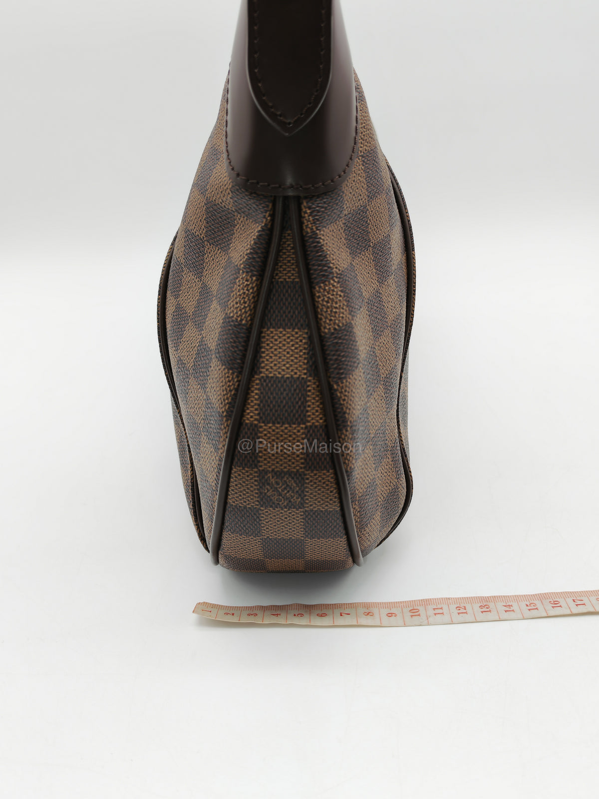 Louis Vuitton Thames PM Shoulder Bag in Damier Ebene Canvas and Gold Hardware (Datecode: MI0079)