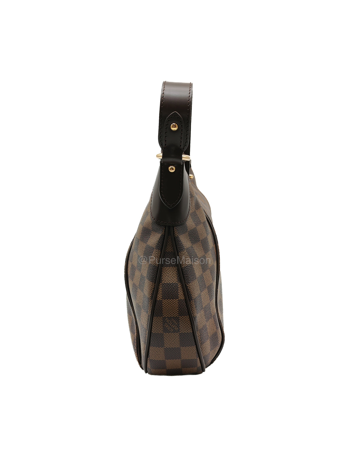 Louis Vuitton Thames PM Shoulder Bag in Damier Ebene Canvas and Gold Hardware (Datecode: MI0079)