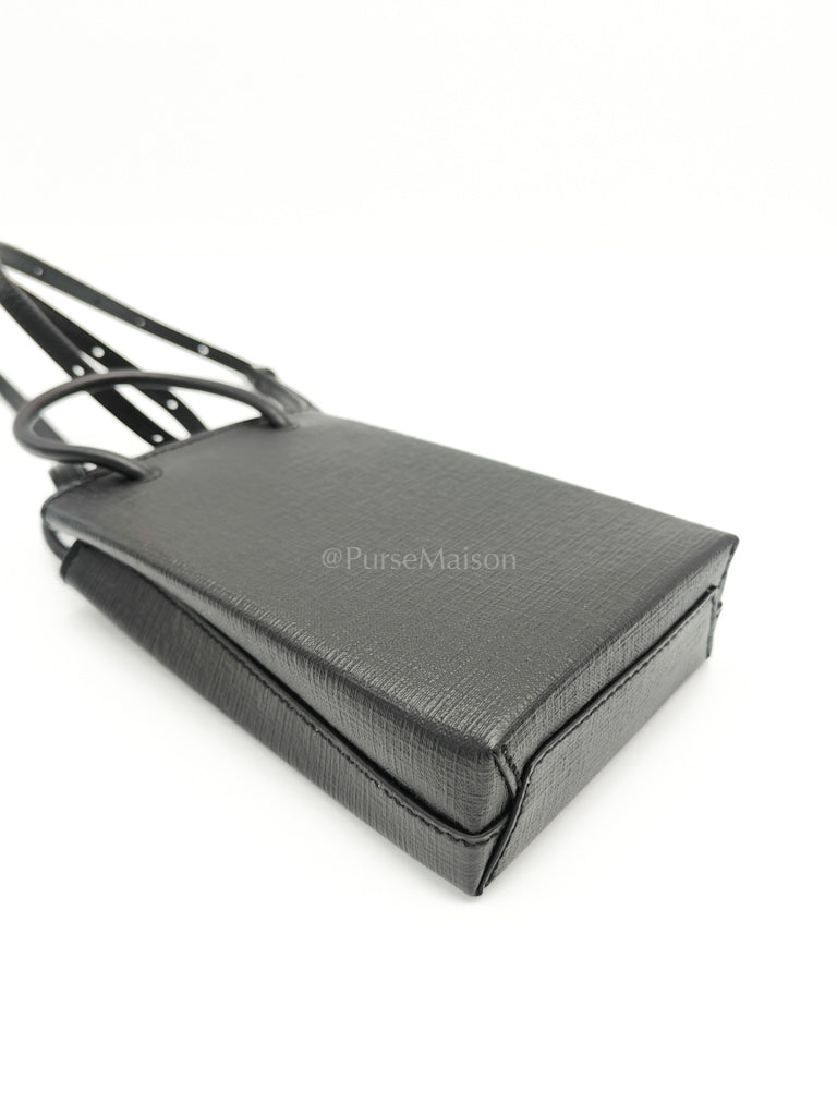 Shopping Phone Holder Bag Small in Black | Purse Maison Luxury Bags Shop