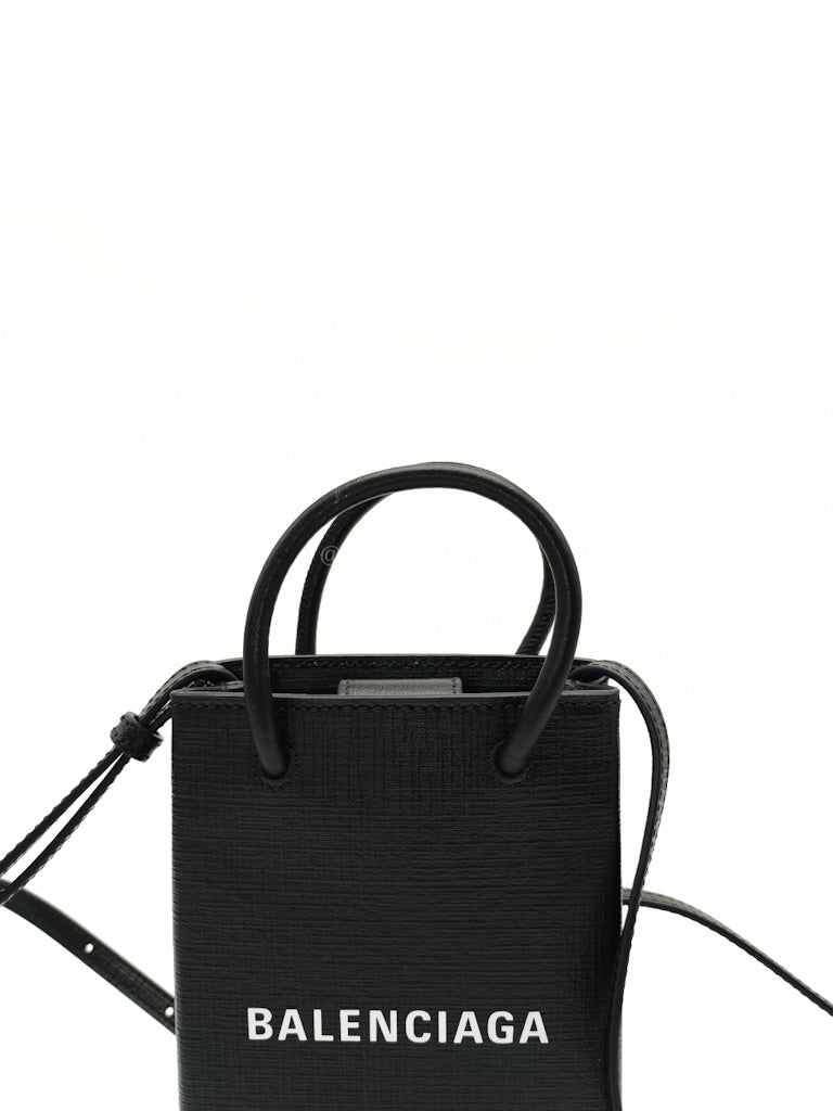 Shopping Phone Holder Bag Small in Black | Purse Maison Luxury Bags Shop