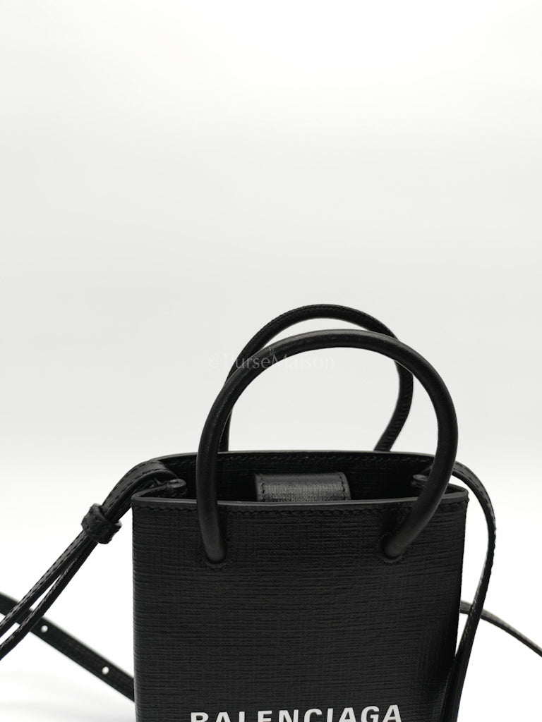 Shopping Phone Holder Bag Small in Black | Purse Maison Luxury Bags Shop