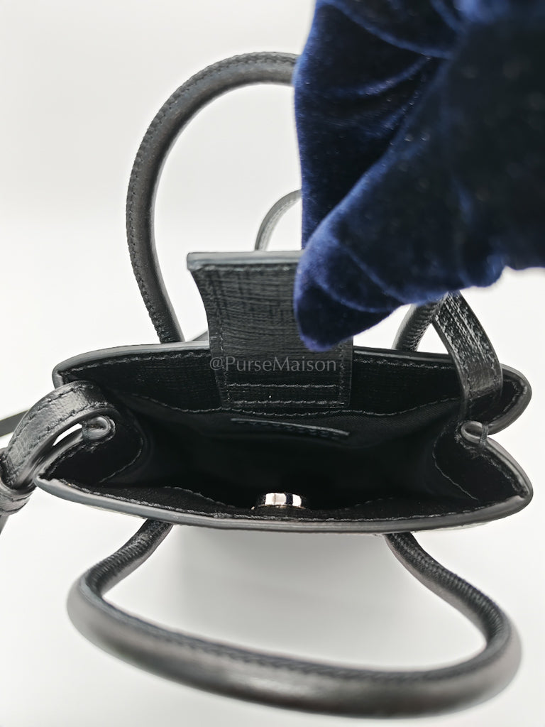 Shopping Phone Holder Bag Small in Black | Purse Maison Luxury Bags Shop