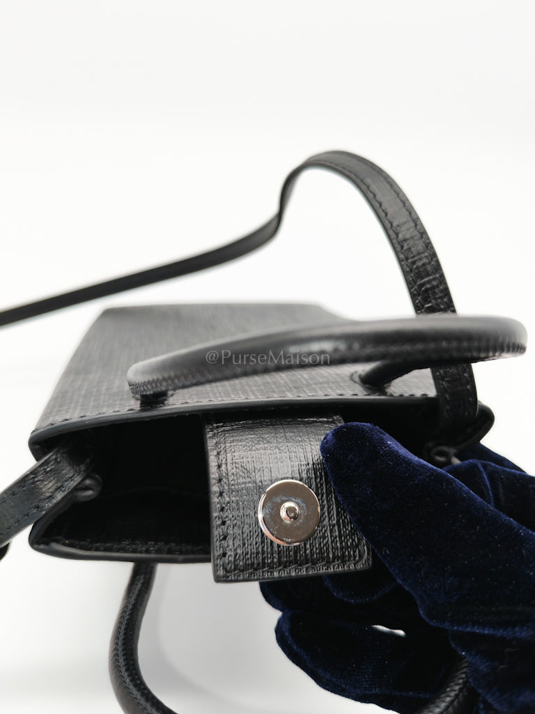 Shopping Phone Holder Bag Small in Black | Purse Maison Luxury Bags Shop