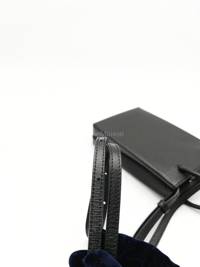 Shopping Phone Holder Bag Small in Black | Purse Maison Luxury Bags Shop