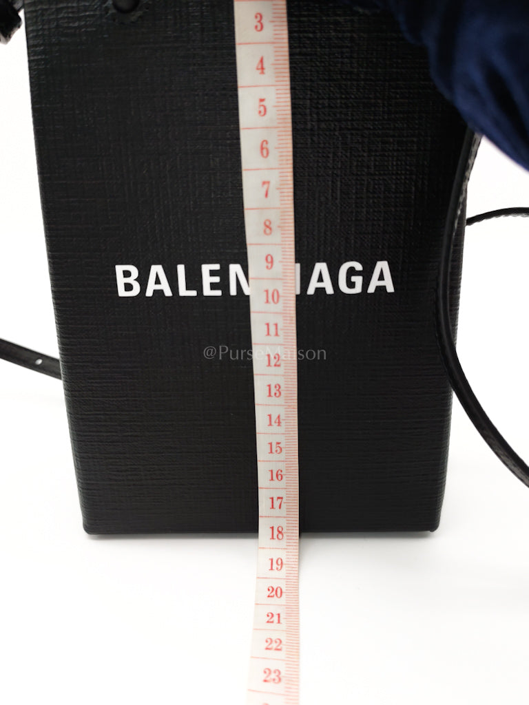 Shopping Phone Holder Bag Small in Black | Purse Maison Luxury Bags Shop