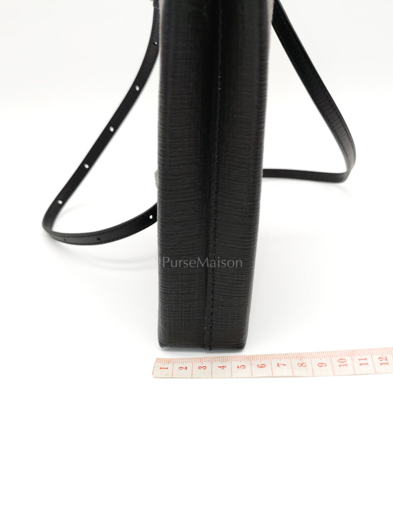 Shopping Phone Holder Bag Small in Black | Purse Maison Luxury Bags Shop