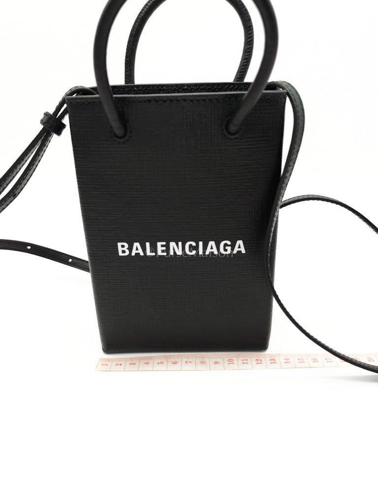 Shopping Phone Holder Bag Small in Black | Purse Maison Luxury Bags Shop