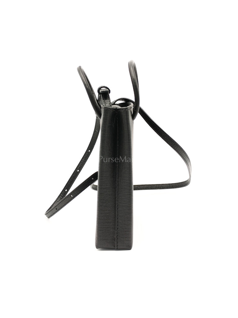 Shopping Phone Holder Bag Small in Black | Purse Maison Luxury Bags Shop