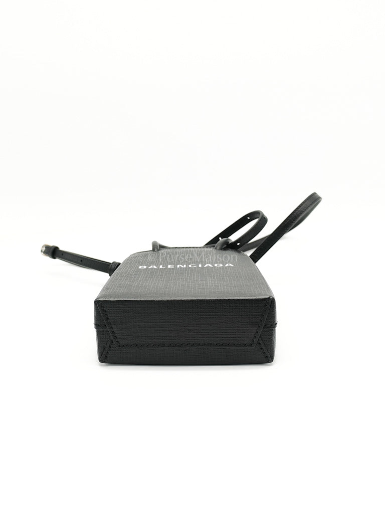 Shopping Phone Holder Bag Small in Black | Purse Maison Luxury Bags Shop