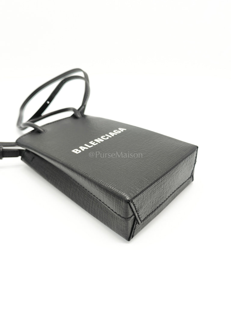 Shopping Phone Holder Bag Small in Black | Purse Maison Luxury Bags Shop