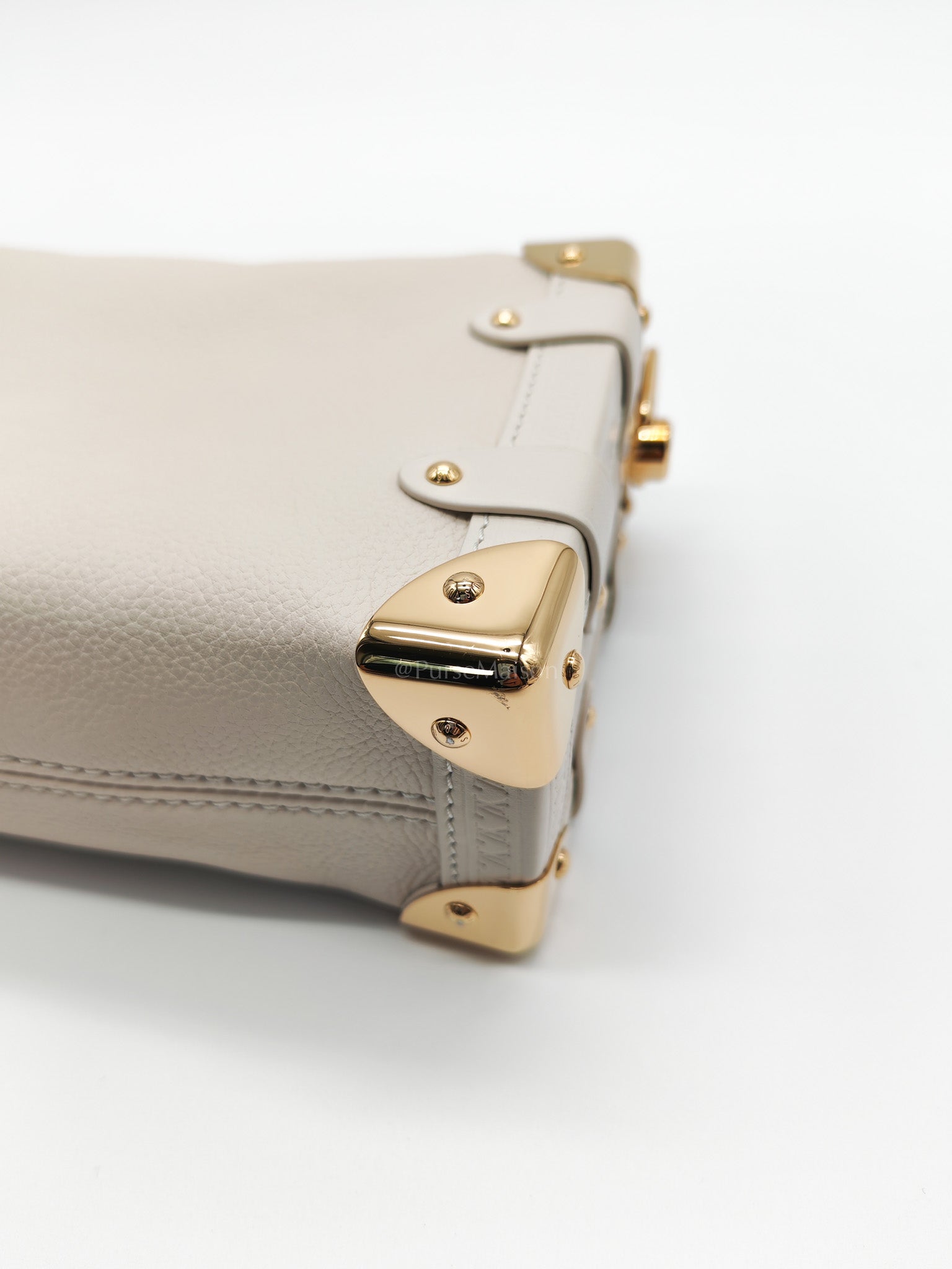 Side Trunk PM in Grained Soft Calfskin Leather Shoulder Bag (Microchip) | Purse Maison Luxury Bags Shop