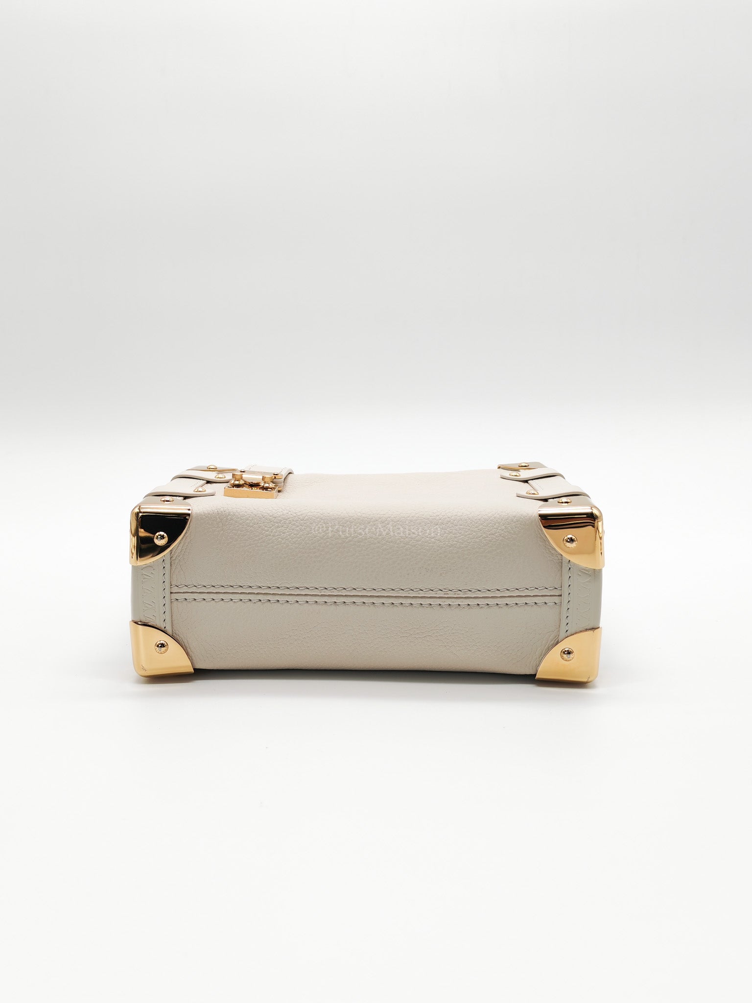 Side Trunk PM in Grained Soft Calfskin Leather Shoulder Bag (Microchip) | Purse Maison Luxury Bags Shop