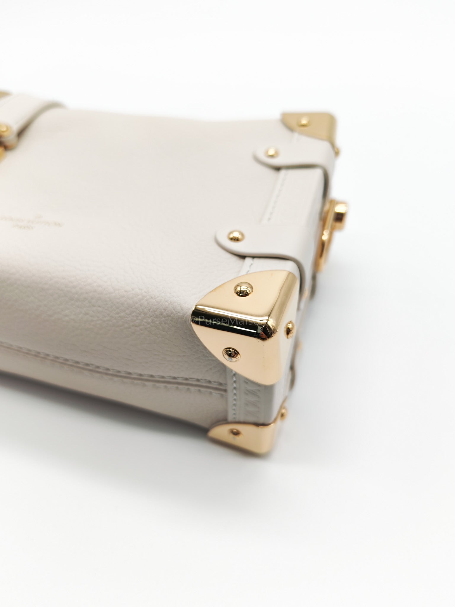 Side Trunk PM in Grained Soft Calfskin Leather Shoulder Bag (Microchip) | Purse Maison Luxury Bags Shop