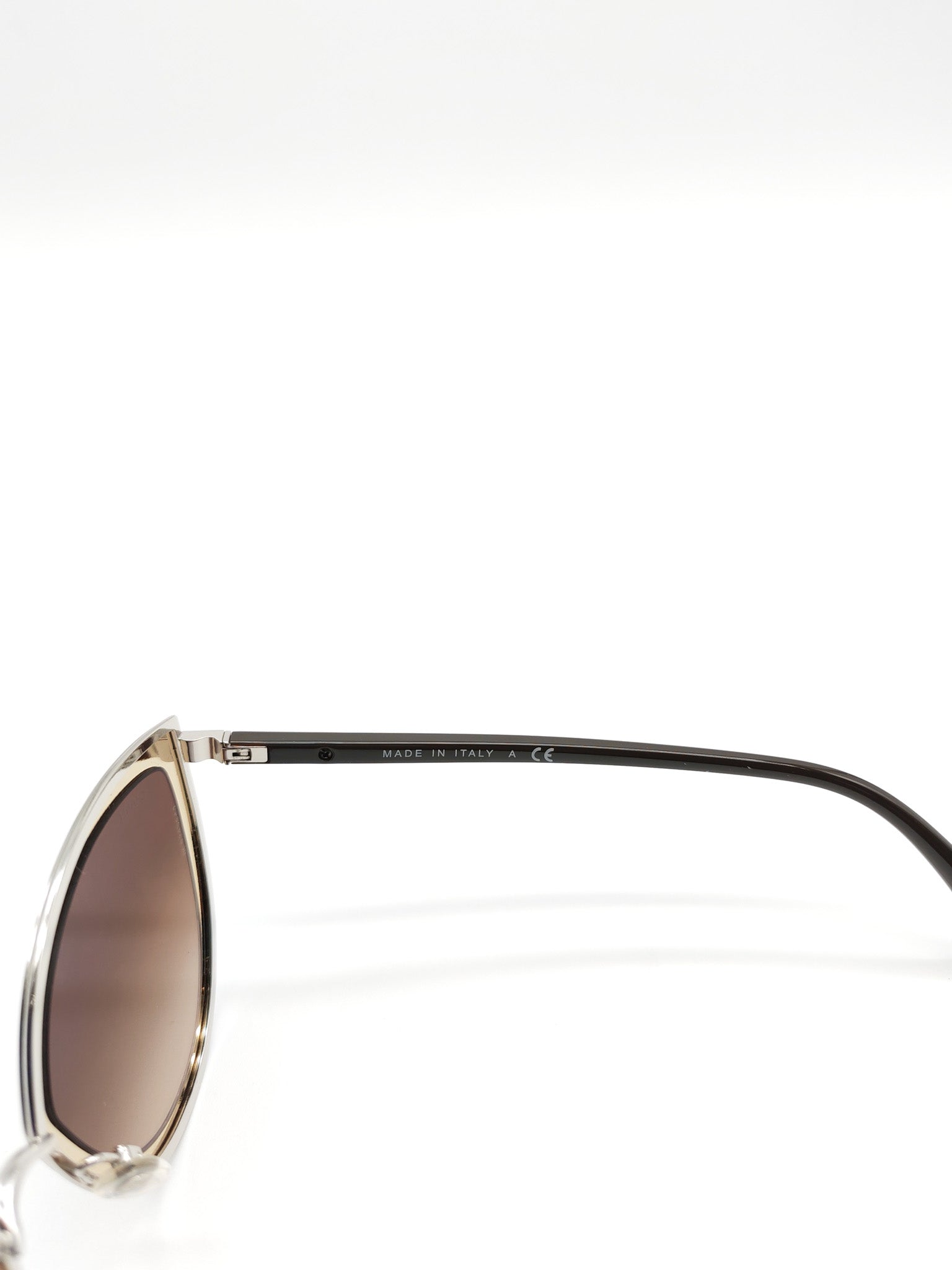 Silver Metal Cat-Eye Sunglasses 4222 | Purse Maison Luxury Bags Shop