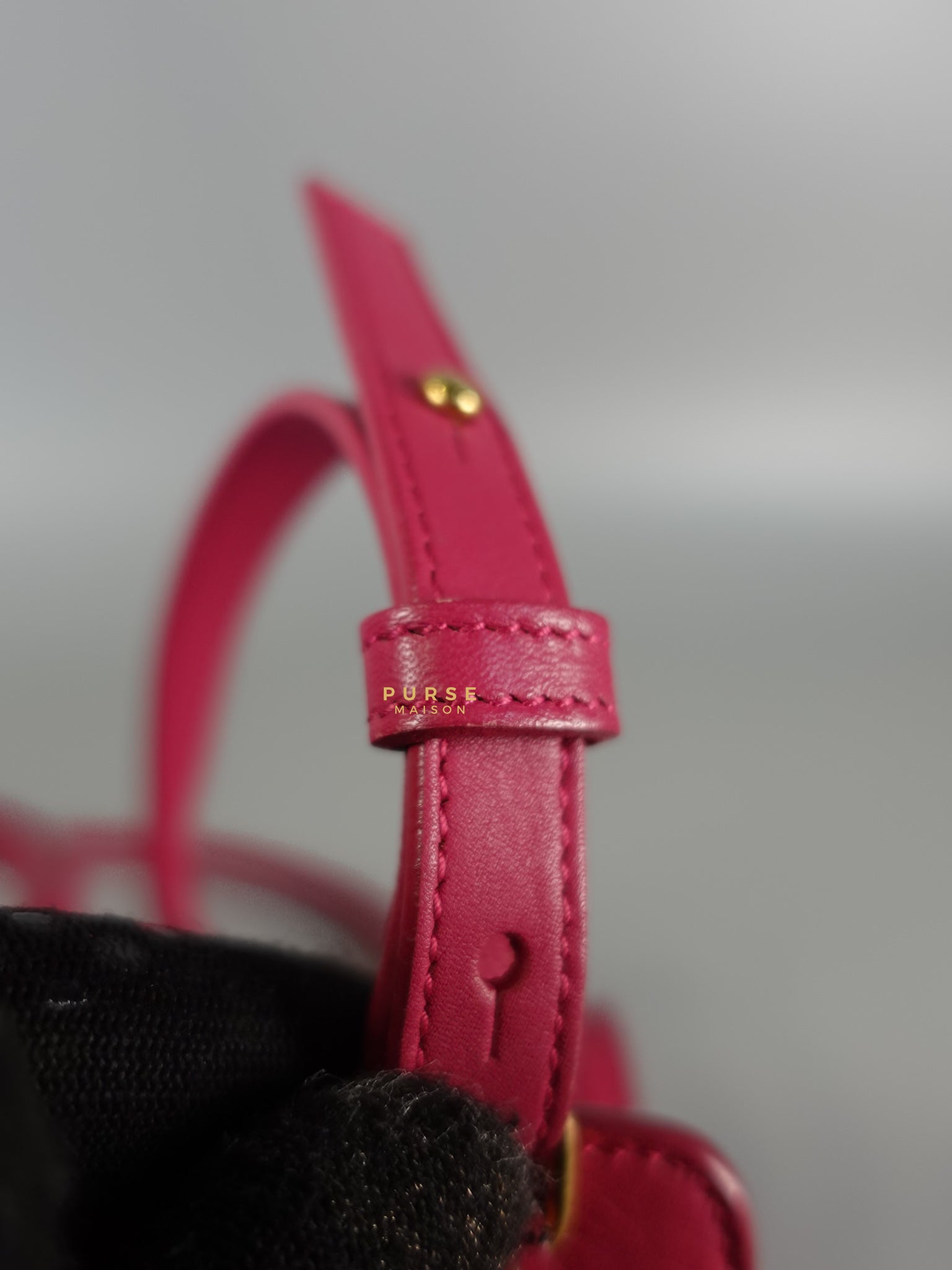 Small Cabas Fuchsia Calfskin Leather Bag | Purse Maison Luxury Bags Shop