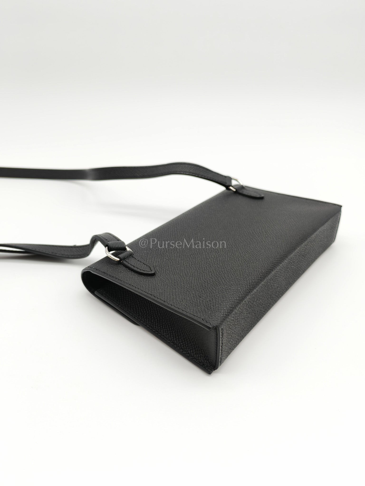 Snap Wallet in Noir/Black Epsom Leather Palladium Hardware Stamp K(2025) | Purse Maison Luxury Bags Shop