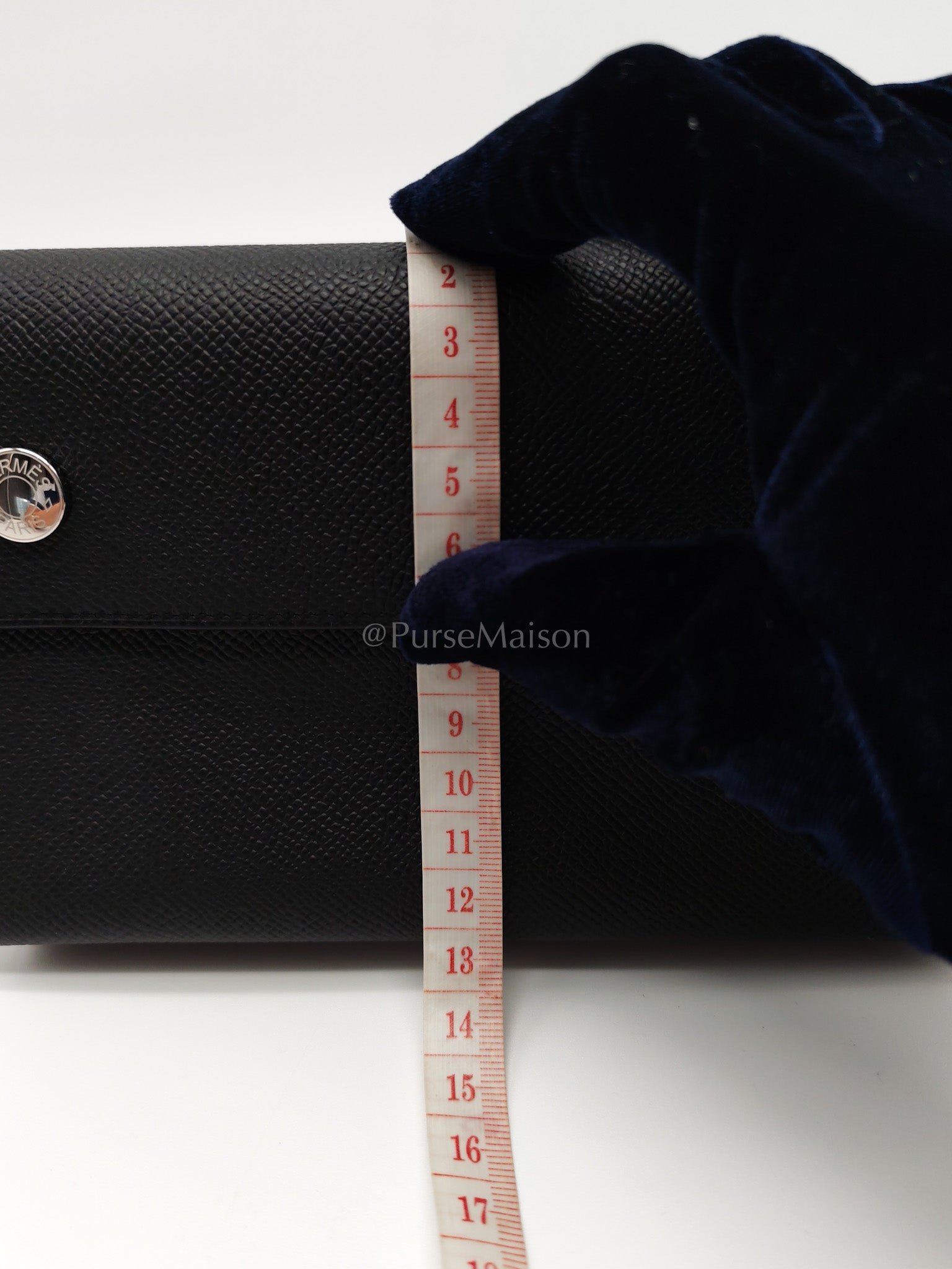 Snap Wallet in Noir/Black Epsom Leather Palladium Hardware Stamp K(2025) | Purse Maison Luxury Bags Shop