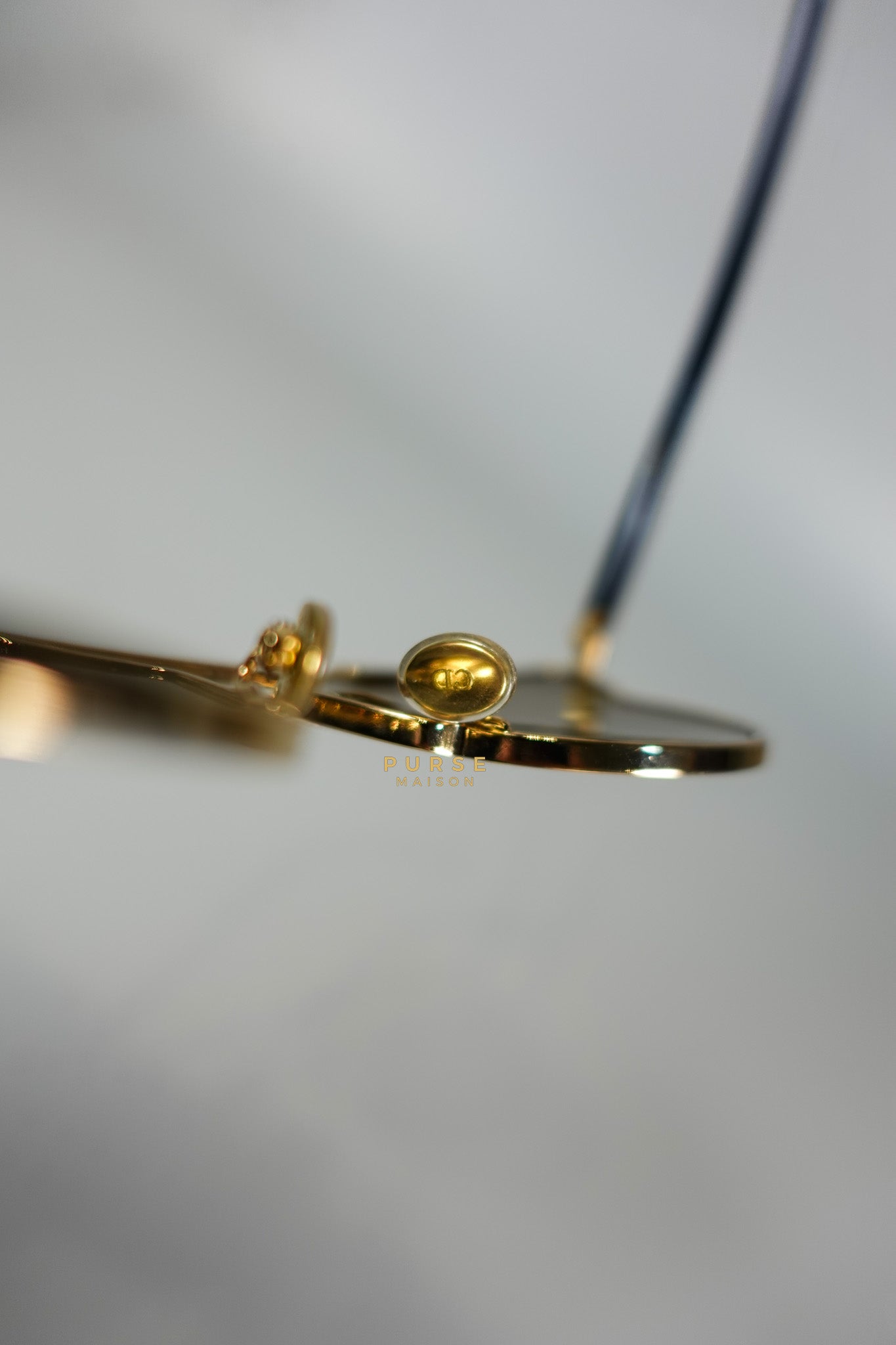 So Real S Aviator Sunglasses Studded Acetate and Metal Gold | Purse Maison Luxury Bags Shop