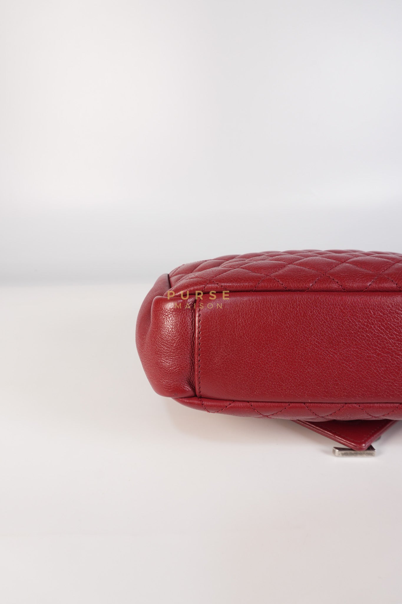 Soft Envelope Bag Medium in Red Sheepskin Tri-Quilt Monogram Leather | Purse Maison Luxury Bags Shop