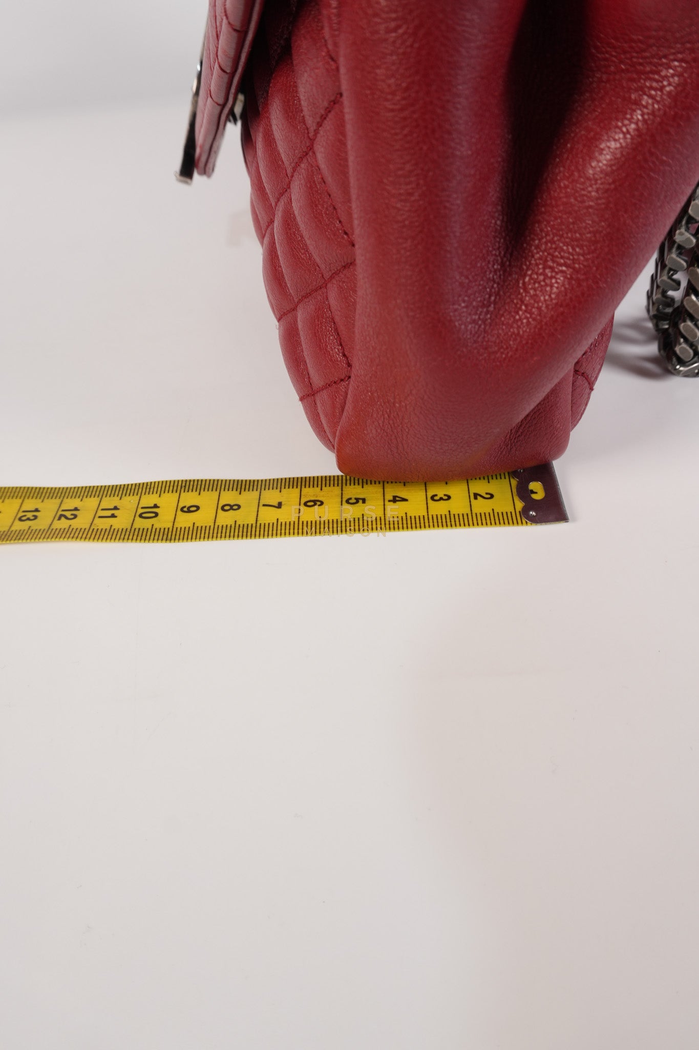 Soft Envelope Bag Medium in Red Sheepskin Tri-Quilt Monogram Leather | Purse Maison Luxury Bags Shop