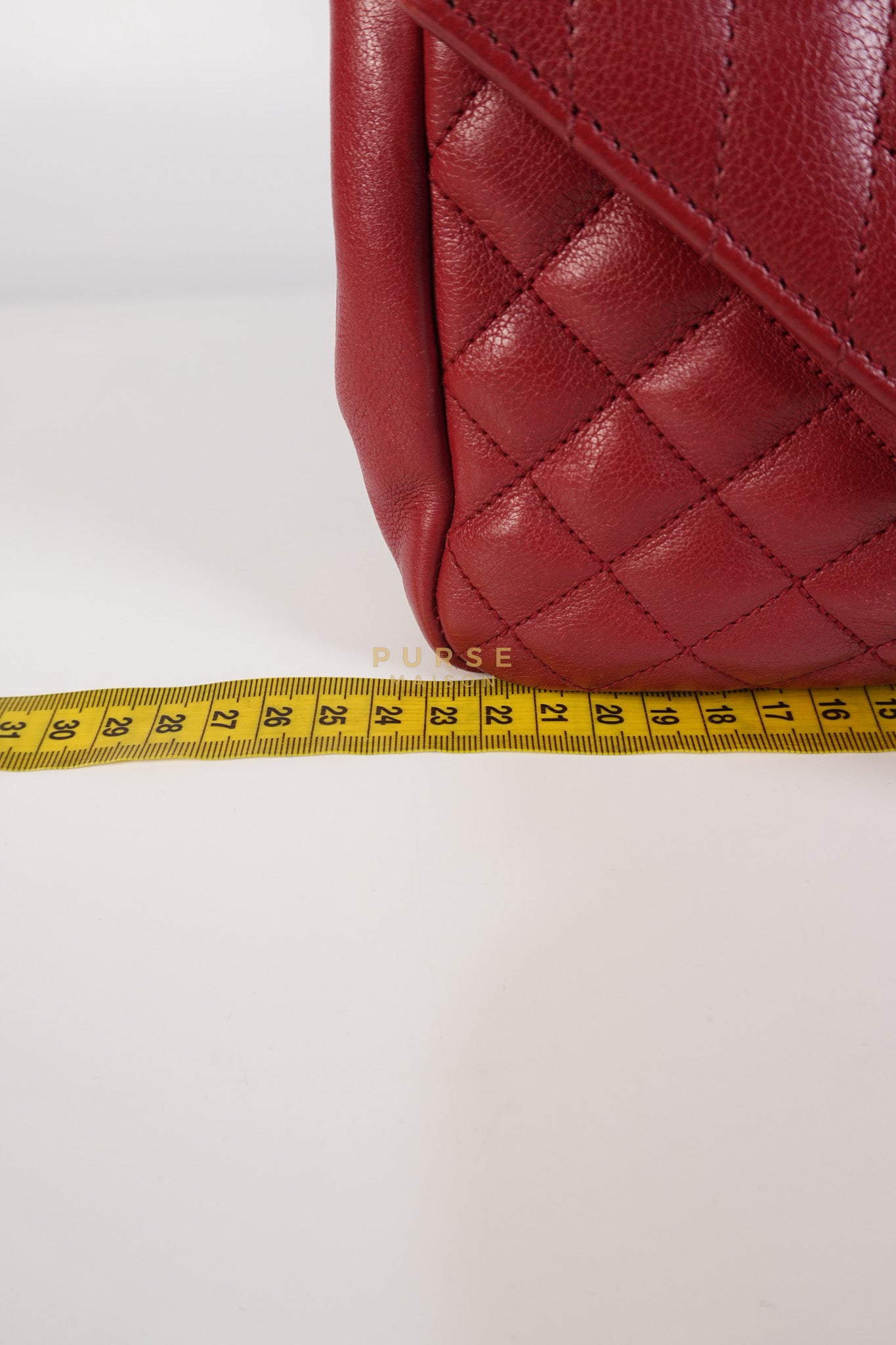 Soft Envelope Bag Medium in Red Sheepskin Tri-Quilt Monogram Leather | Purse Maison Luxury Bags Shop