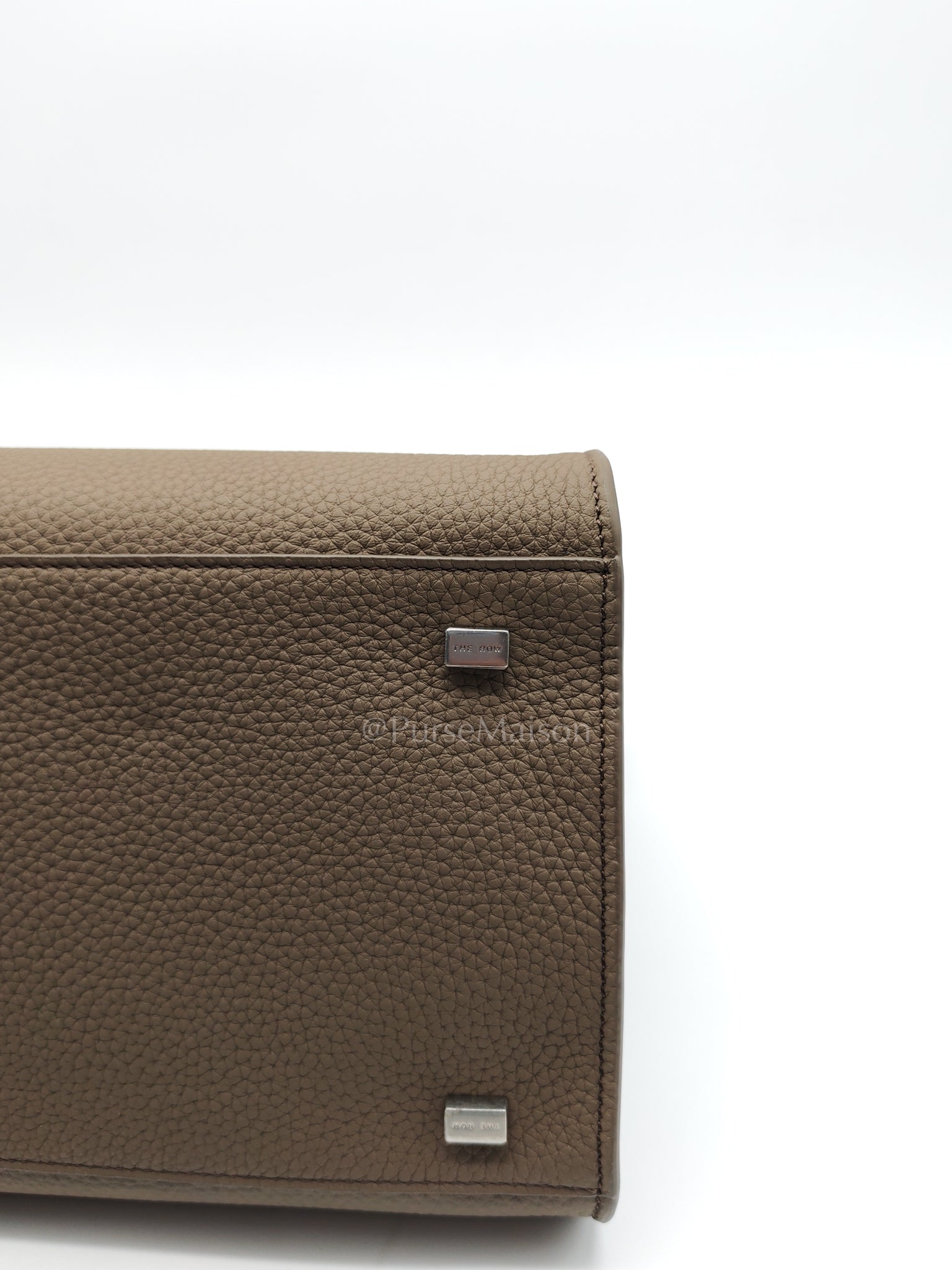 Soft Marguax 12 Matte Smoke Toupe Calfskin Leather | Purse Maison Luxury Bags Shop